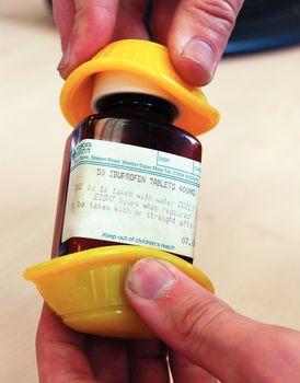 Dycem® Non-Slip Multi-Purpose Jar Openers - Easy Grip for Seniors & Arthritis - Kitchen, Bathroom & Workshop Use