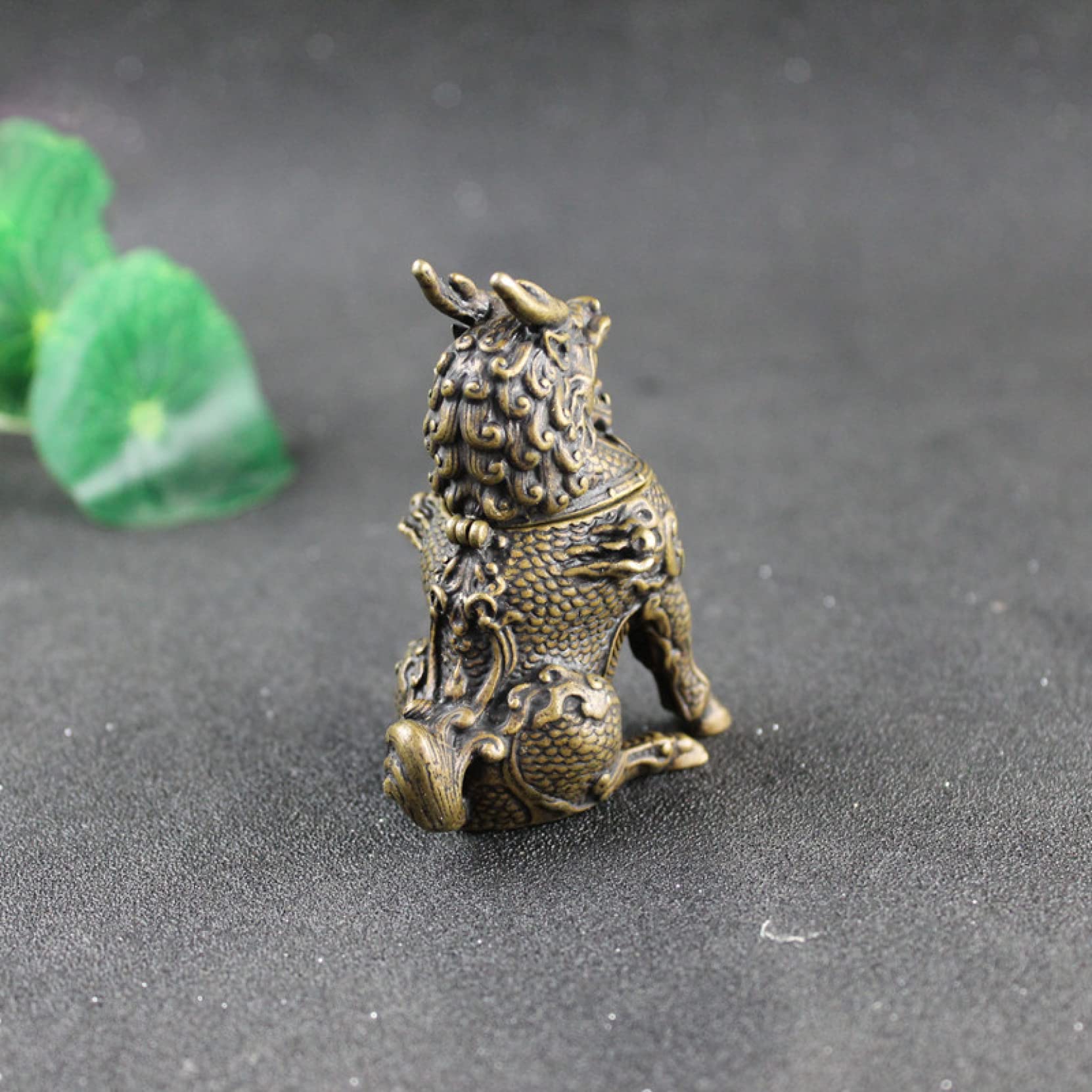 KKONION Bronze Backflow Incense Burner - Creative Kirin Statue Home & Office Decor, Dragon Incense Holder Censer for Meditation, Yoga, and Relaxation Spaces