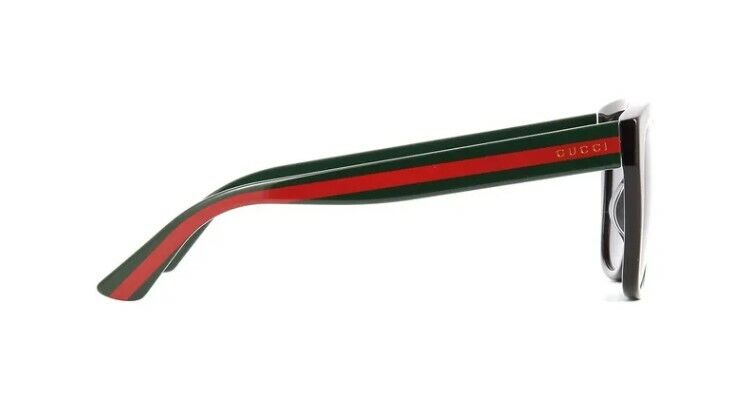Gucci GG 0926S 001 Black/Gray Flat Top Unisex Sunglasses