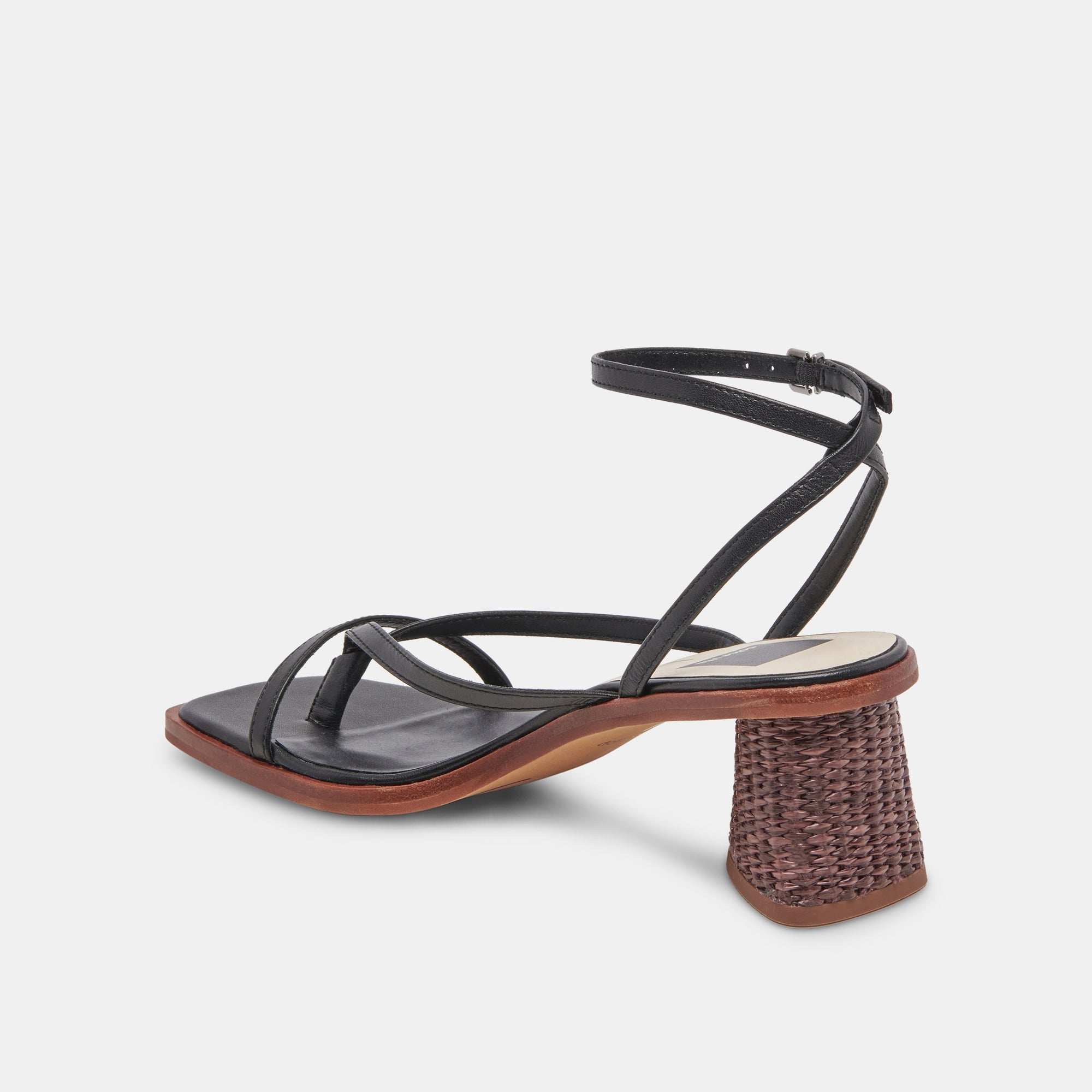 BANITA Women's Wide Comfortable Sandals - Genuine Black Leather Slip-On Shoes for Walking, Travel & Casual Outfits