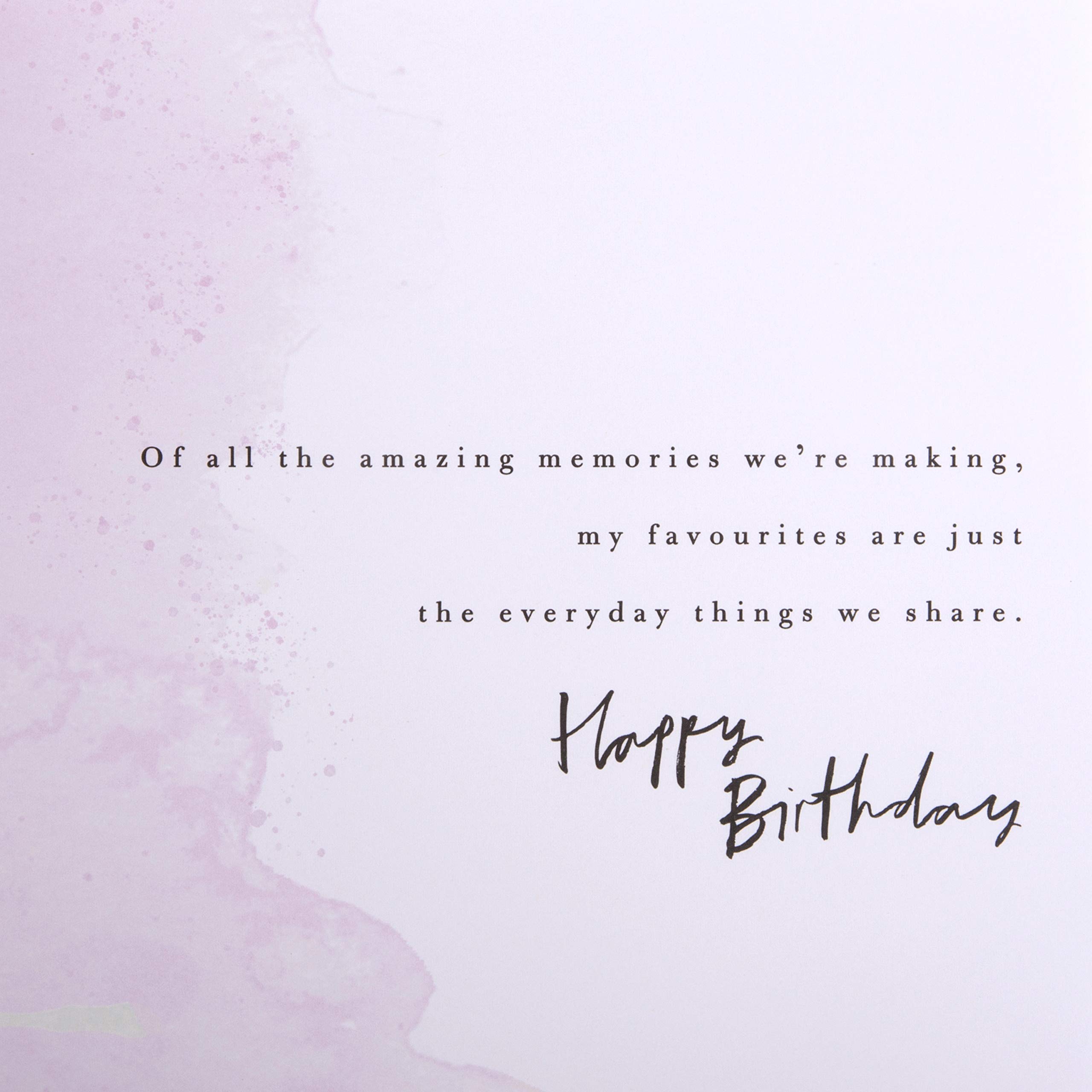 Hallmark Gold Foil Birthday Card for Girlfriend - Elegant Contemporary Design | Perfect Romantic Gift for Anniversary, Valentine's Day & Special Occasions