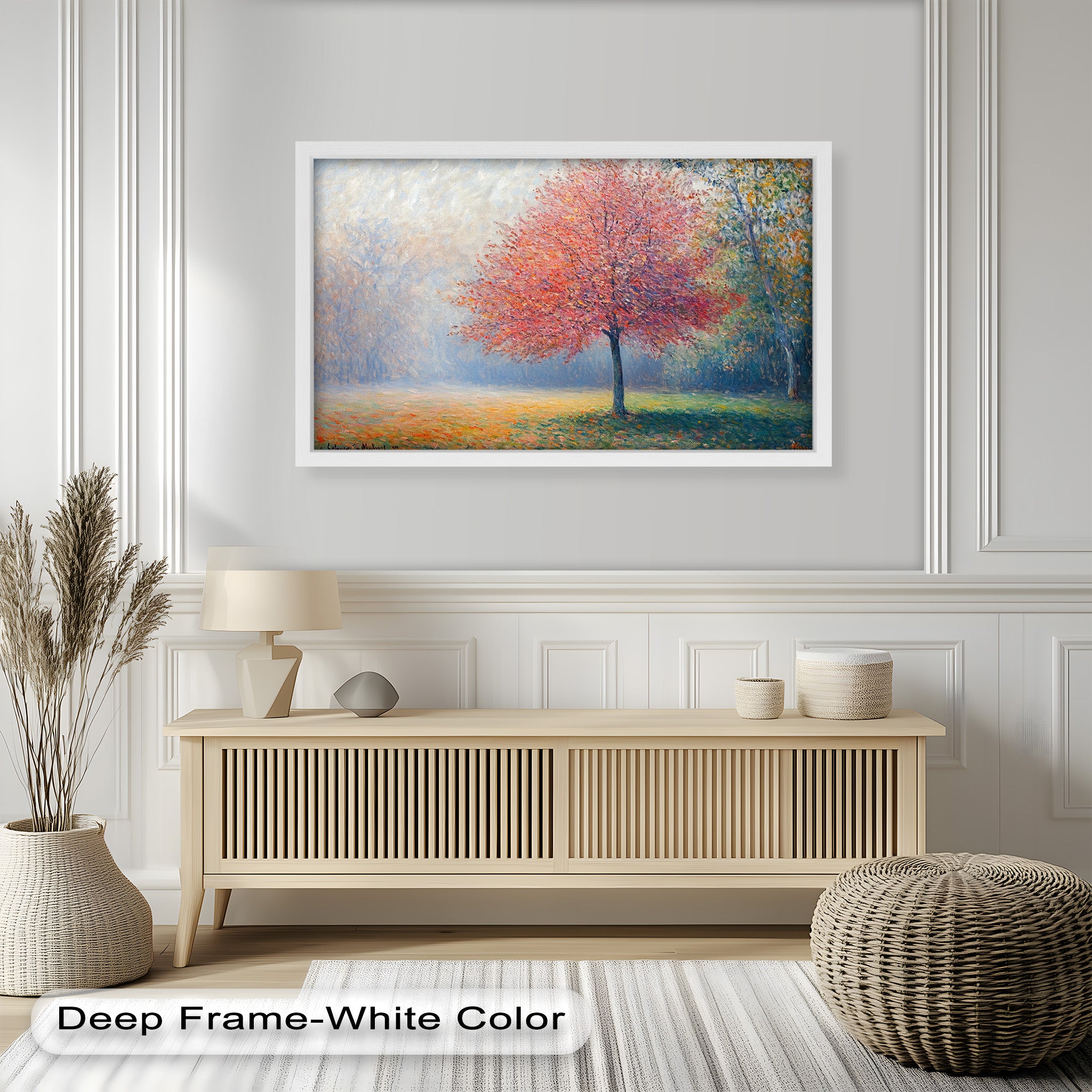 Autumn Radiance Impressionist Oil Painting - Handmade Landscape Artwork for Home Decor, Office Wall, Living Room & Gift