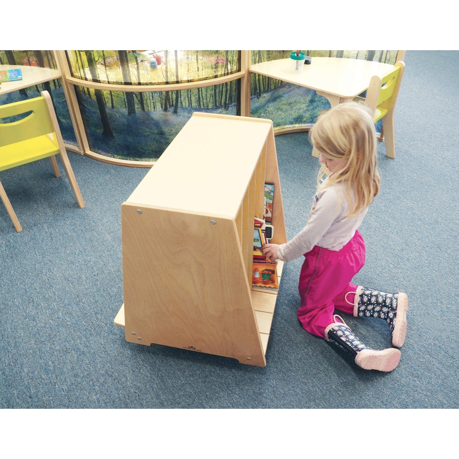 Best Big Book Display Stand for Toddlers - Durable Kids Bookshelf for Classroom & Home Learning - Perfect for Daycare, Nursery, and Playroom Organization