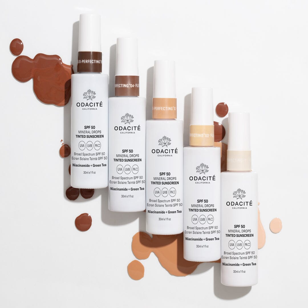 SPF 50 Flex Perfecting™ Mineral Drops Tinted Sunscreen - Oil-Free, Non-Greasy Face Sunscreen for Daily Protection | Perfect for Beach, Outdoor Activities & Sensitive Skin Care