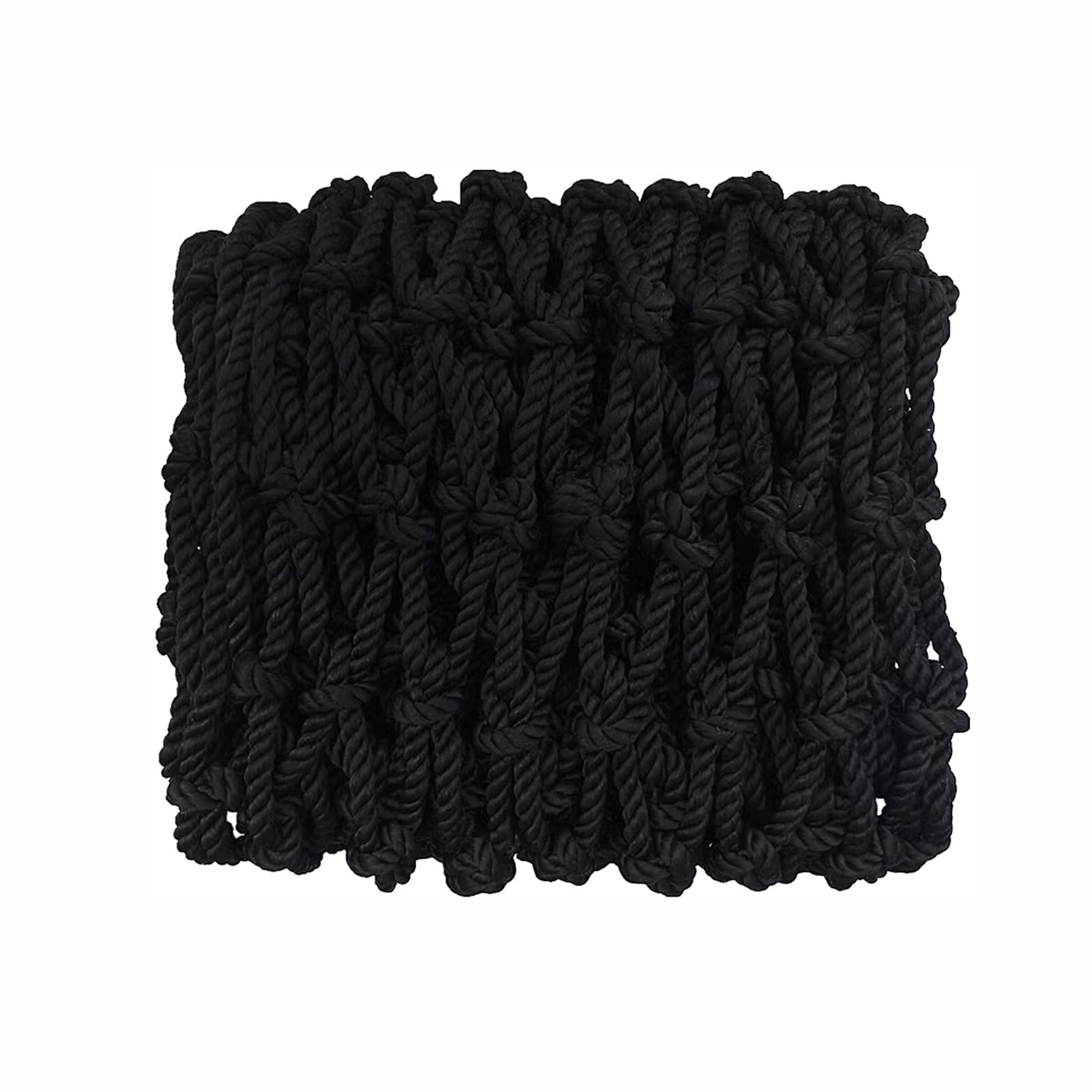 **Stair Safety Net - Heavy Duty Balcony Guard Mesh for Child & Pet Protection, Tree House Climbing Safety Net, Indoor/Outdoor Decorative Rope Mesh - Customizable Size (4m x 5m) & Color (Black, 6cm Mesh) - Perfect for Homes, Play Areas & Outdoor Adventures**