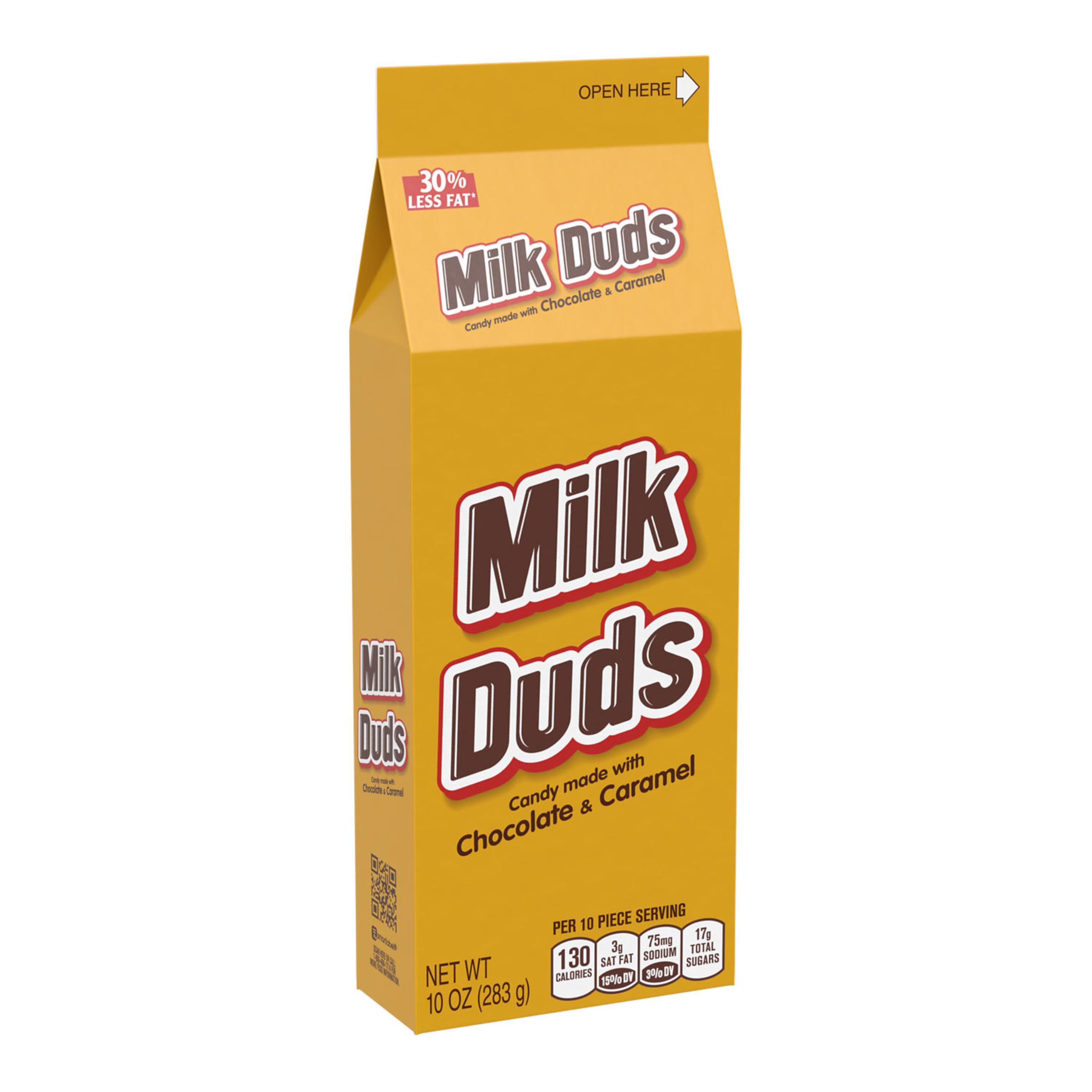 MILK DUDS Chocolate & Caramel Candy Box - 10oz Bulk Pack | Movie Theater Snacks, Halloween Treats & Party Favors
