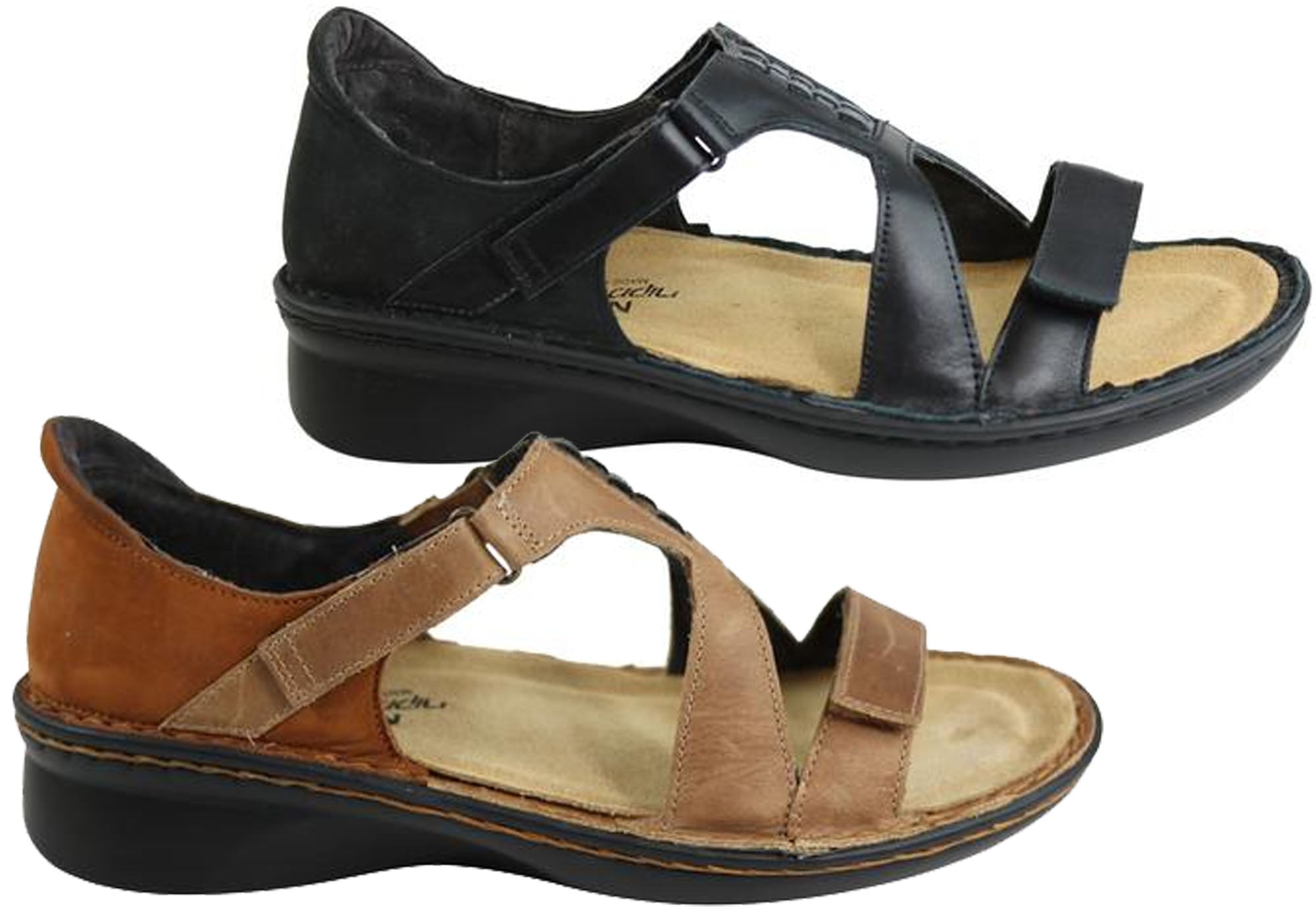 Naot Figaro Women's Leather Comfort Sandals - Wide Fit, Orthotic Friendly - Perfect for Walking, Travel & Casual Wear