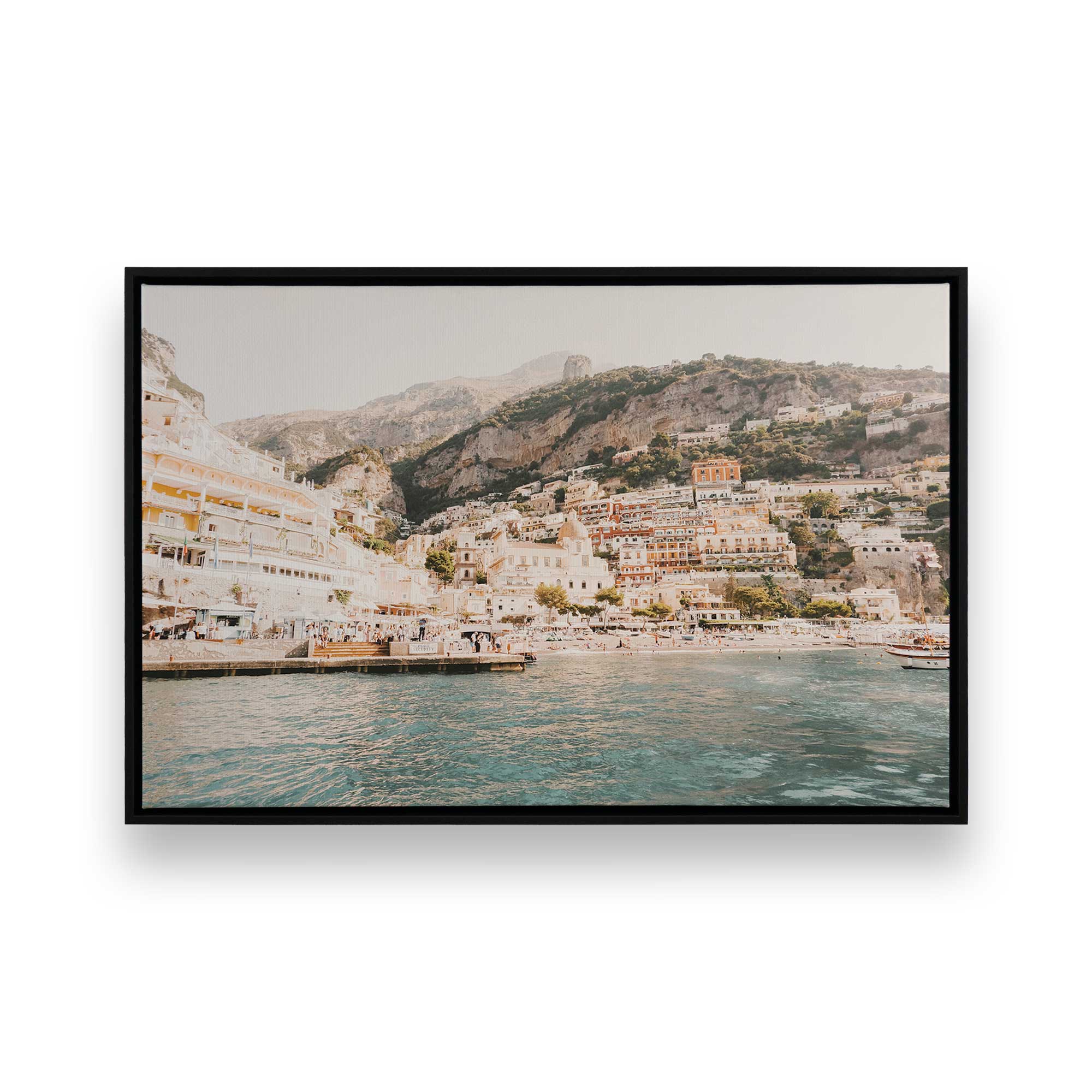 Coastal Splendor Canvas Wall Art Print - Beach Ocean Landscape Painting for Living Room, Bedroom & Office Decor