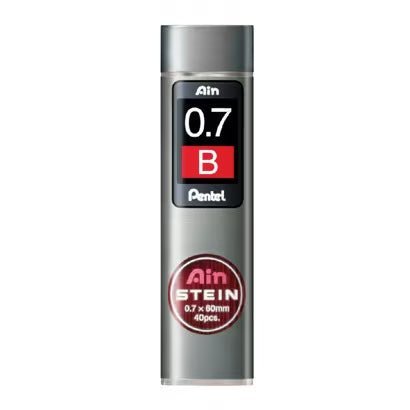 Pentel Ain STEIN Black Pencil Lead Refills - 0.5mm HB Graphite for Smooth Writing & Drawing - Perfect for School, Office & Sketching Artists