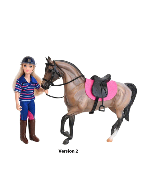 Breyer English Horse and Rider Set - Authentic Collectible Model for Equestrian Enthusiasts - Perfect for Display, Gifts, and Horse Lover Collections