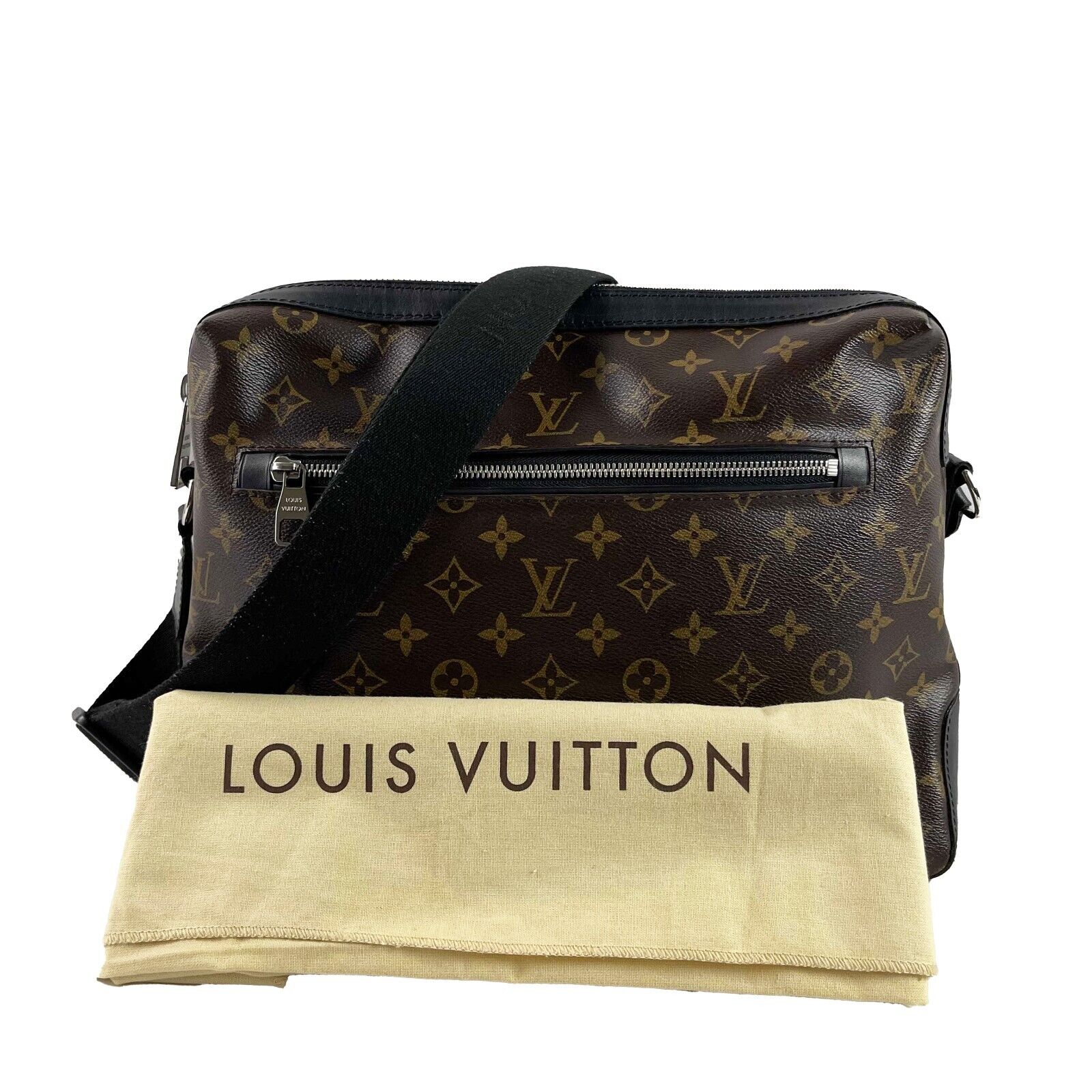 Louis Vuitton Monogram Macassar Torres Messenger Bag - Genuine Leather Crossbody Purse for Women, Perfect for Work, Travel & Everyday Use