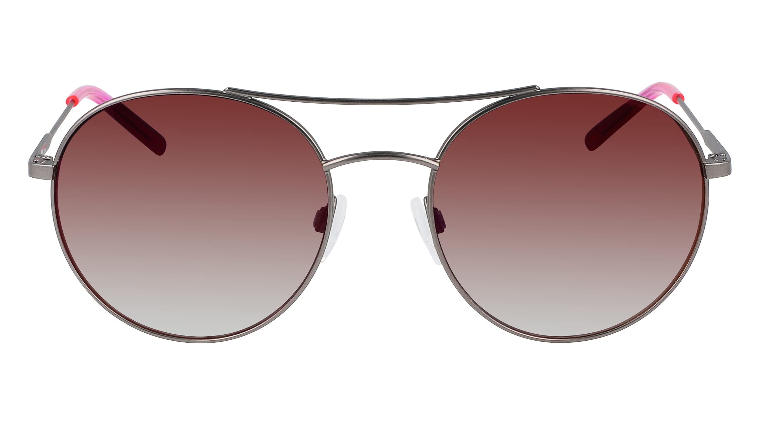 DKNY Women's Dk305s Round Sunglasses - Polarized UV Protection Fashion Sunglasses for Women, Trendy Round Frame Shades for Driving, Beach & Outdoor Activities