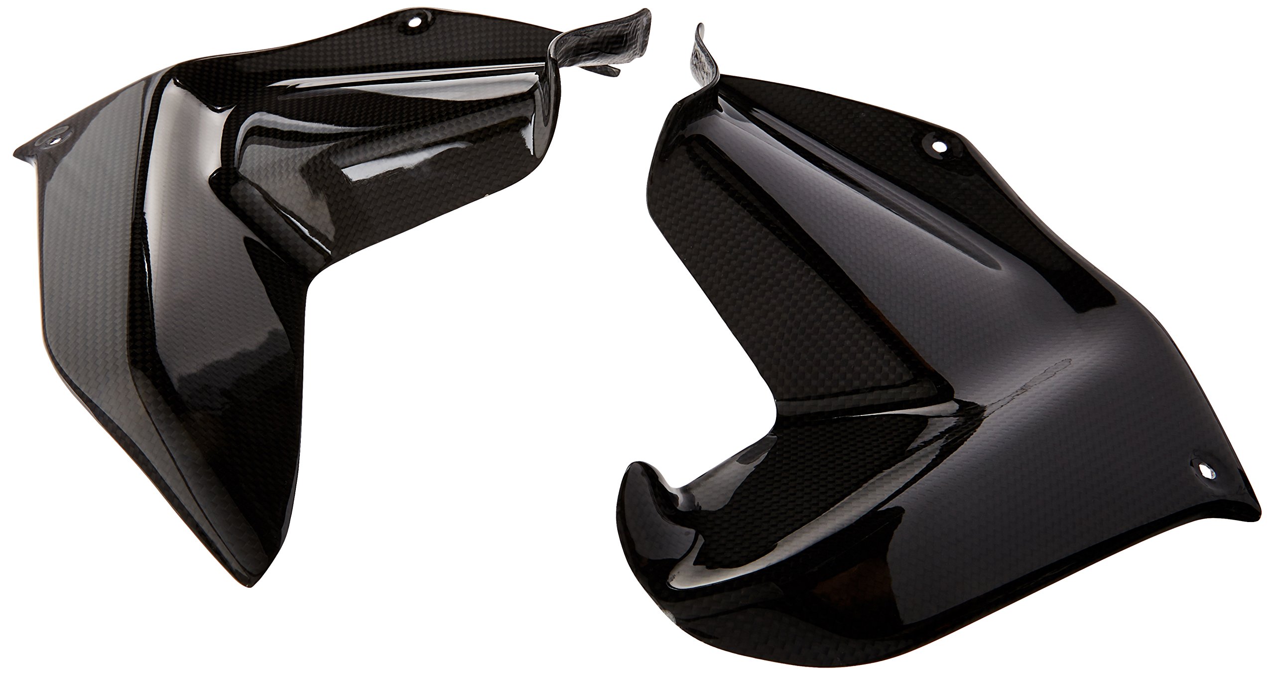 Best Carbon Fiber Knee Fairing Inserts for Ducati Multistrada 1200 (2010-2013) | Plain Weave Design | Motorcycle Protection & Style Upgrade for Adventure Riding