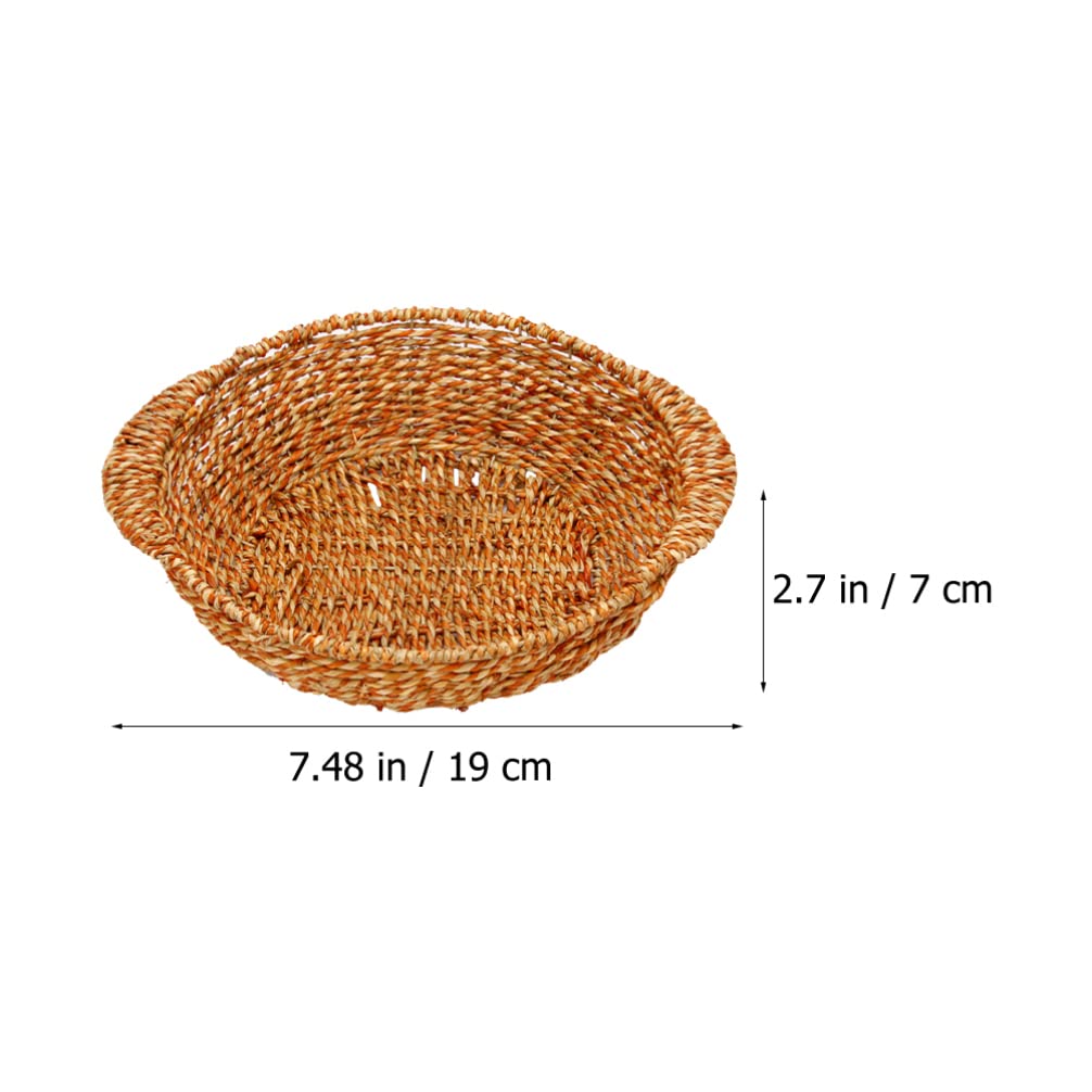 Cabilock 1pc Braided Water Hyacinth Placemat - Non-Slip Rattan Table Mat for Dining Table Decor, Casserole Pot Holder, Home & Kitchen Protection - Perfect for Dinner Parties, Daily Use & Heat-Resistant Serving