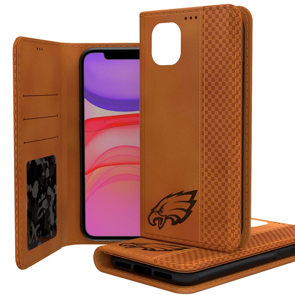 Philadelphia Eagles iPhone Folio Case - Premium Wallet Phone Cover for iPhone 15/14/13/12 Pro Max with Card Slots & Kickstand | Perfect for Eagles Fans, Game Days & Everyday Use