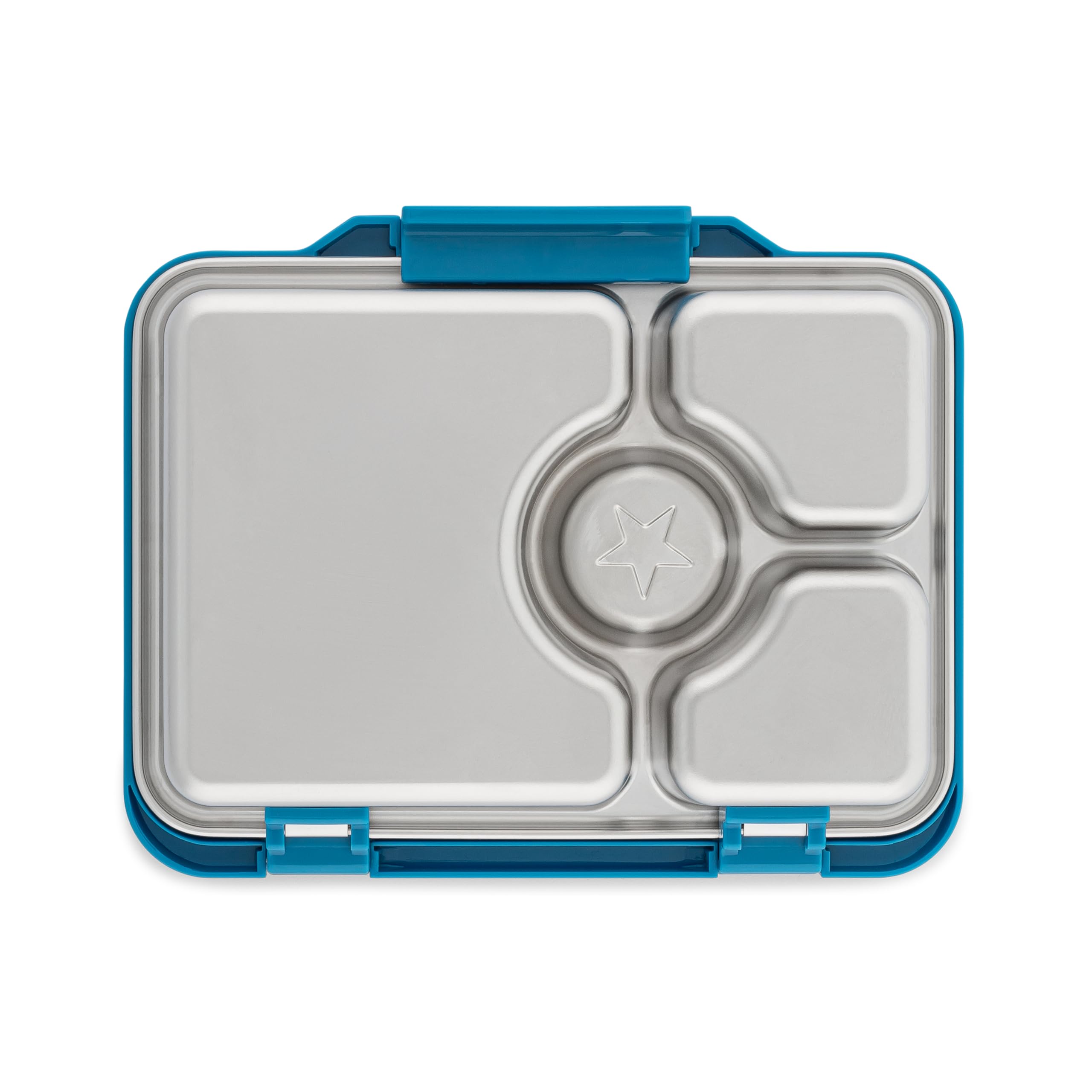 Yumbox Prêt Stainless Steel Bento Lunch Box with Leakproof Lid - Durable & Reusable Food Container for Sandwiches, Snacks, Salads & Meal Prep - Perfect for School, Office, Picnics & Travel (Normandy Blue)