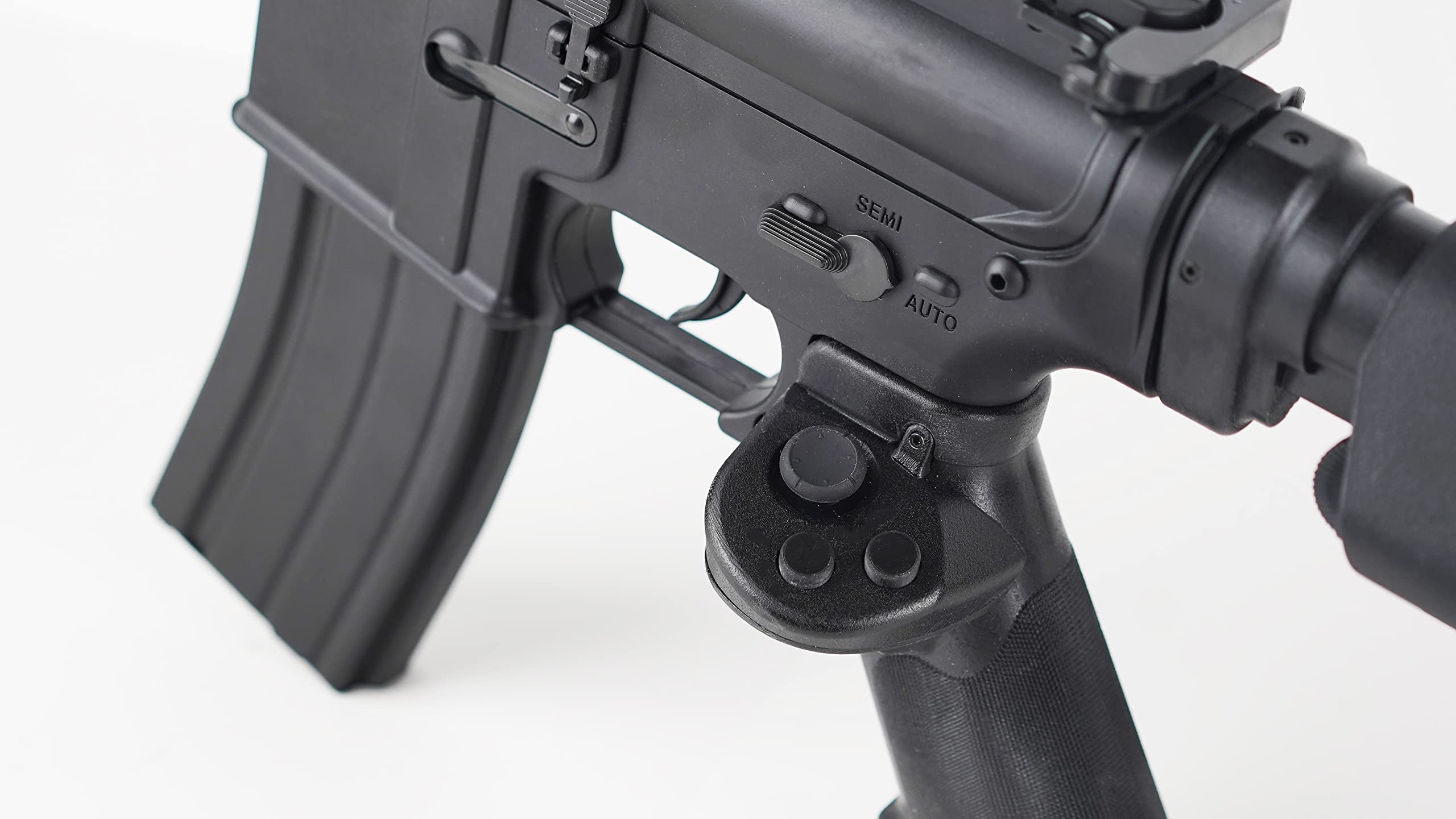 Aokicase VR Controller Accessories for Meta Quest 1 - FPS Game Gun Pistol Grip with Enhanced Shooting Experience (Black, M4 Style) | Perfect for Virtual Reality Shooting Games & Immersive Gaming Sessions