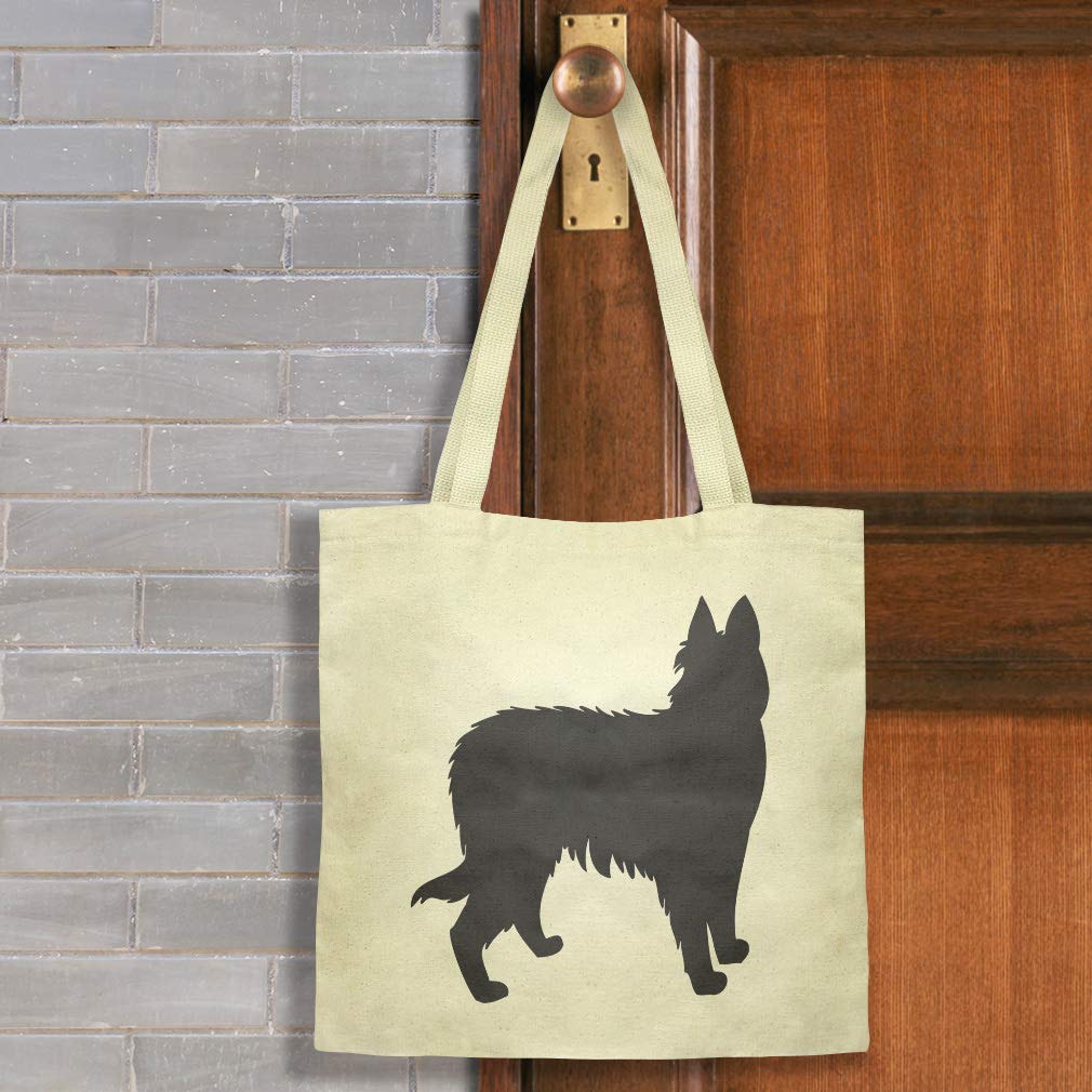 Custom Canvas Tote Bag with Berger Picard Silhouette - Eco-Friendly Reusable Shopping & Beach Bag for Women - Perfect for Groceries, Travel, and Outdoor Activities
