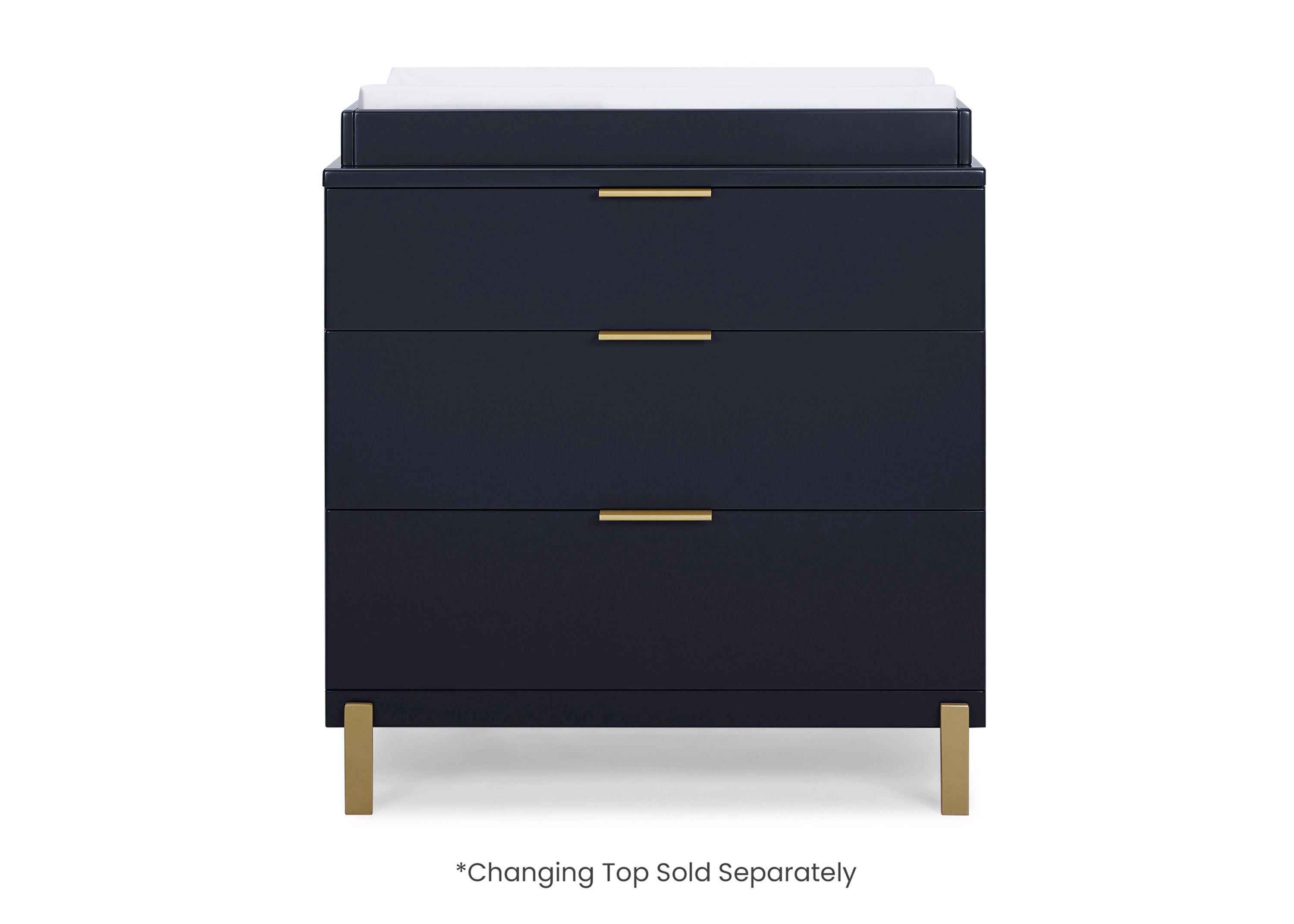 Hendrix 3 Drawer Dresser - Modern Wooden Chest of Drawers for Bedroom Storage & Organization | Perfect for Clothes, Accessories, and Home Decor