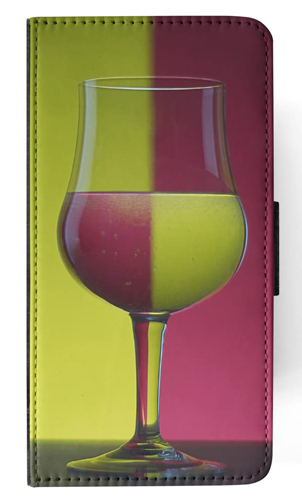 Premium Flip Wallet Phone Case with Wine Glass Holder for Apple iPhone X/Xs - Stylish & Functional Accessory for Parties, Travel, and Everyday Use