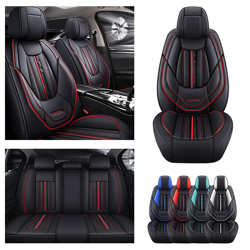 Premium Waterproof Car Seat Covers for Nissan Juke 2011-2017 - Universal Fit, Anti-Slip, Airbag Compatible, Durable Wear-Resistant Black Seat Protectors for Comfort & Style | Perfect for Road Trips, Commuting & Pet Protection