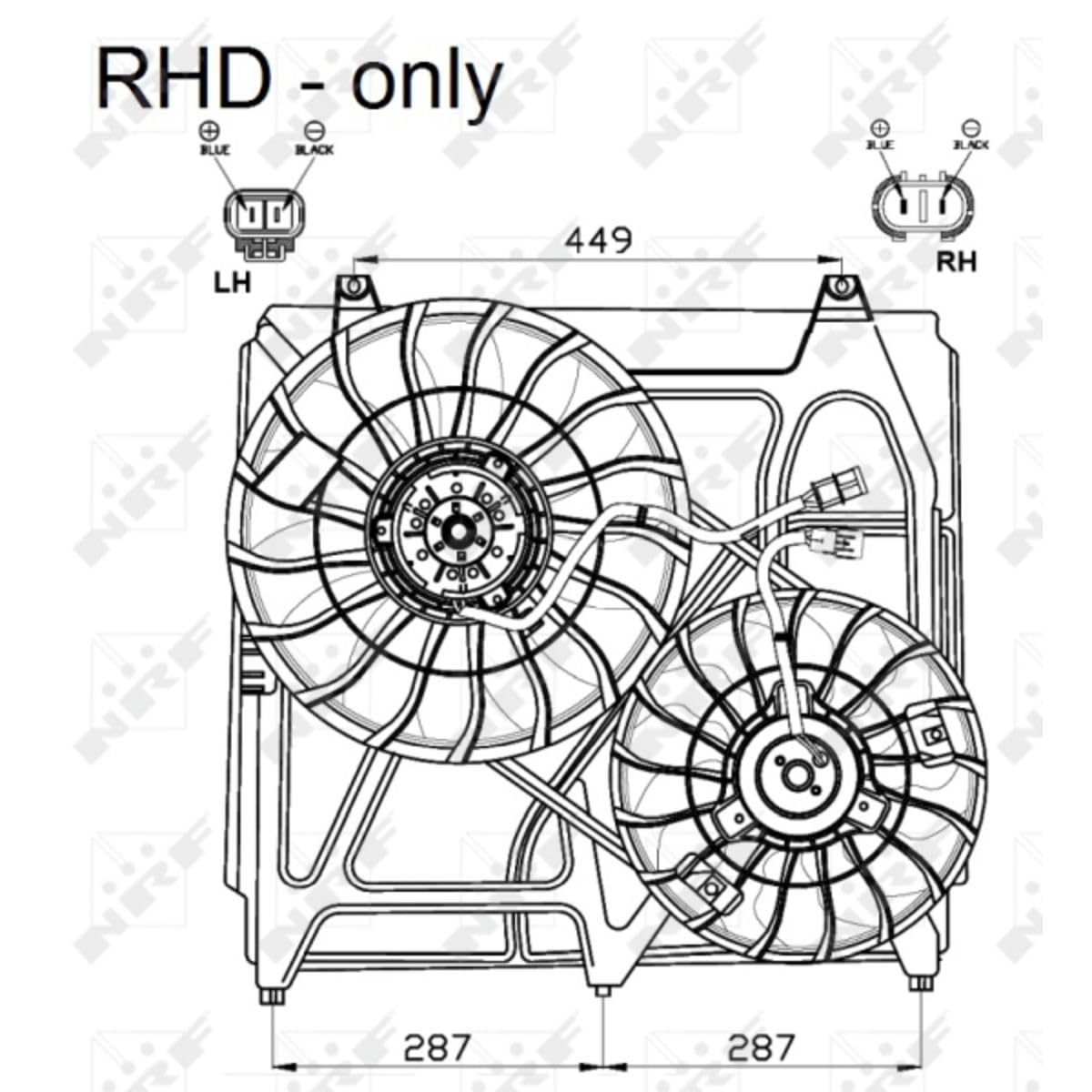 47549 High Performance Engine Cooling Fan - Durable Replacement for Cars, Trucks & SUVs - Ideal for Overheating Prevention & Optimal Engine Performance