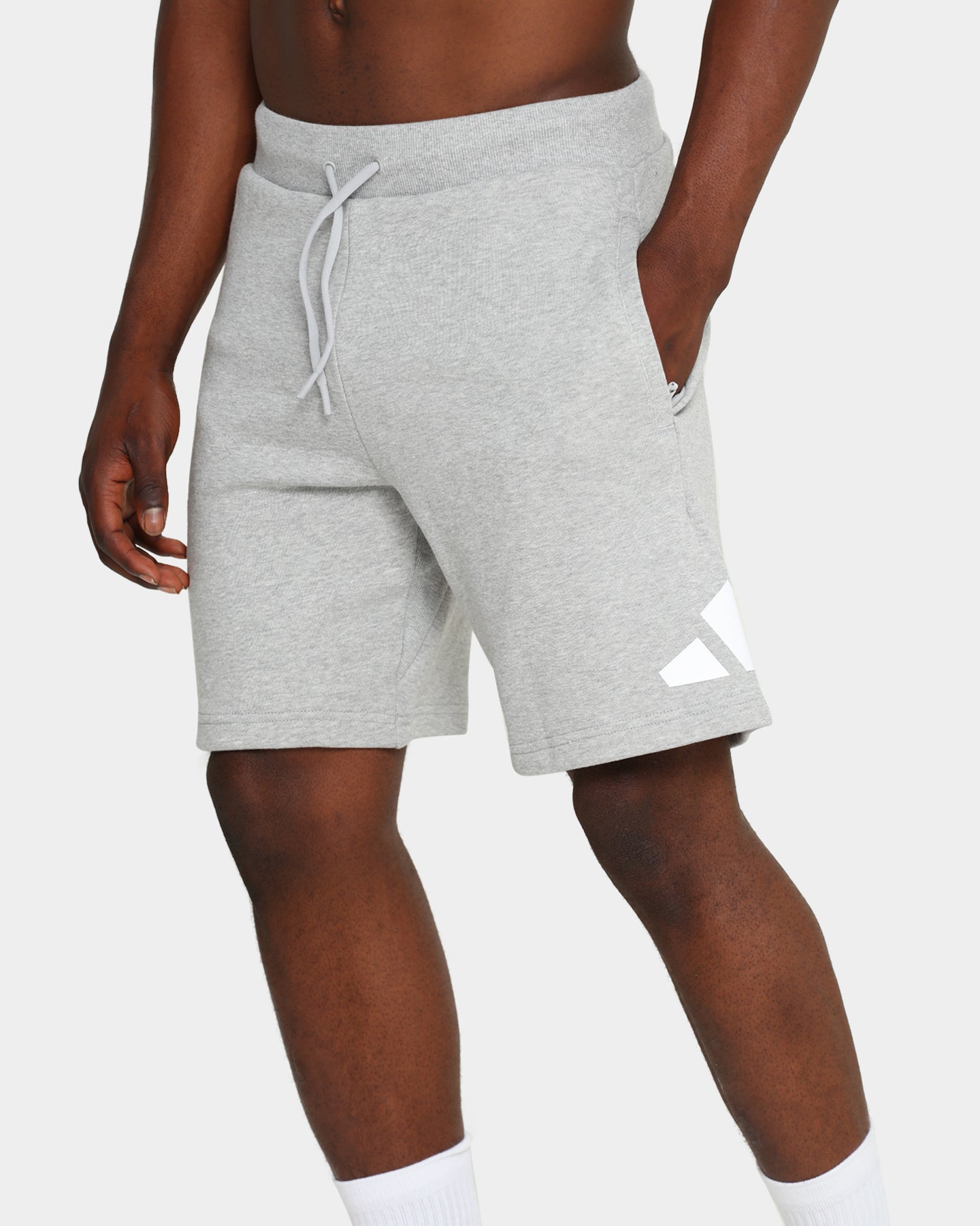 Adidas Men's Running Shorts - Grey Heather - Lightweight & Breathable for Gym, Jogging & Outdoor Sports