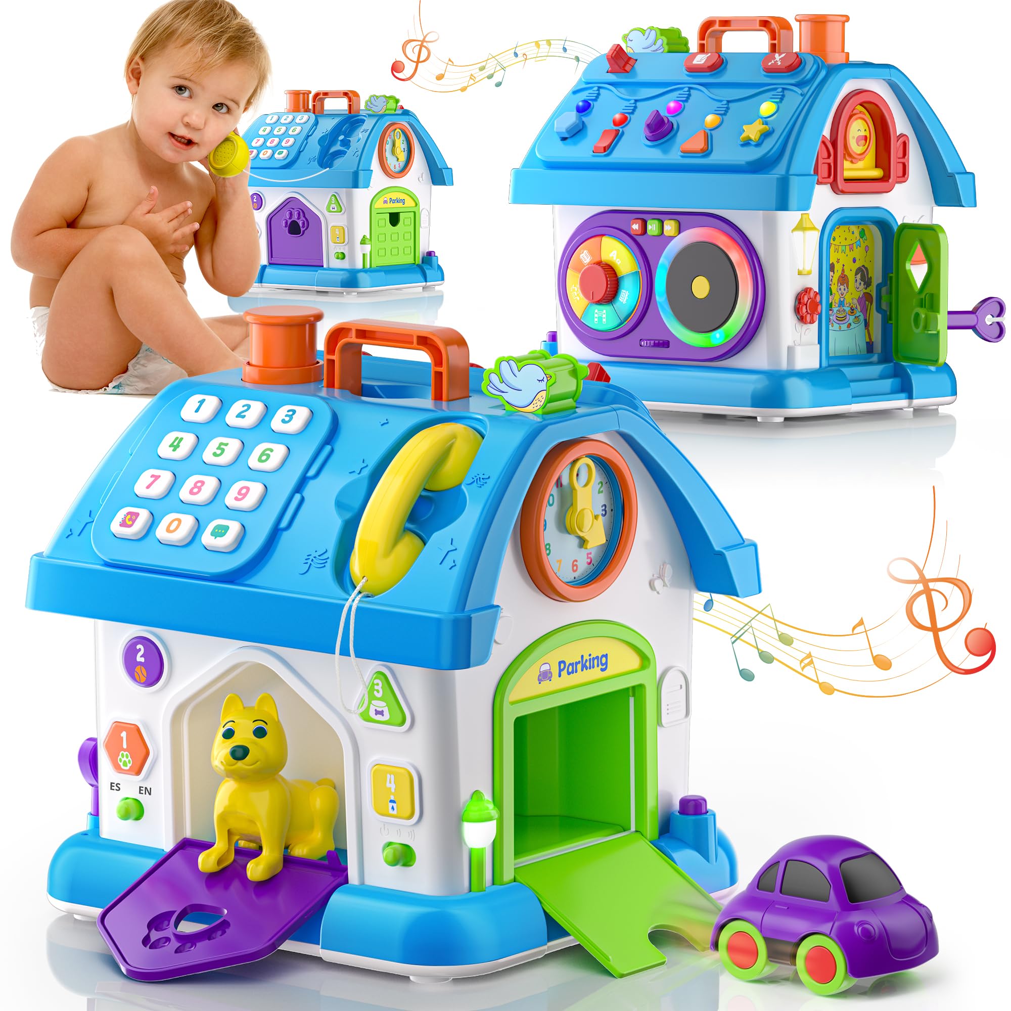 Montessori Toys for 1 Year Old - Educational Learning Toys for Toddlers 12-18 Months - Perfect First Birthday Gift for Boys & Girls - Wooden Sensory Toys for Early Childhood Development - Ideal for Playtime, Daycare & Homeschooling