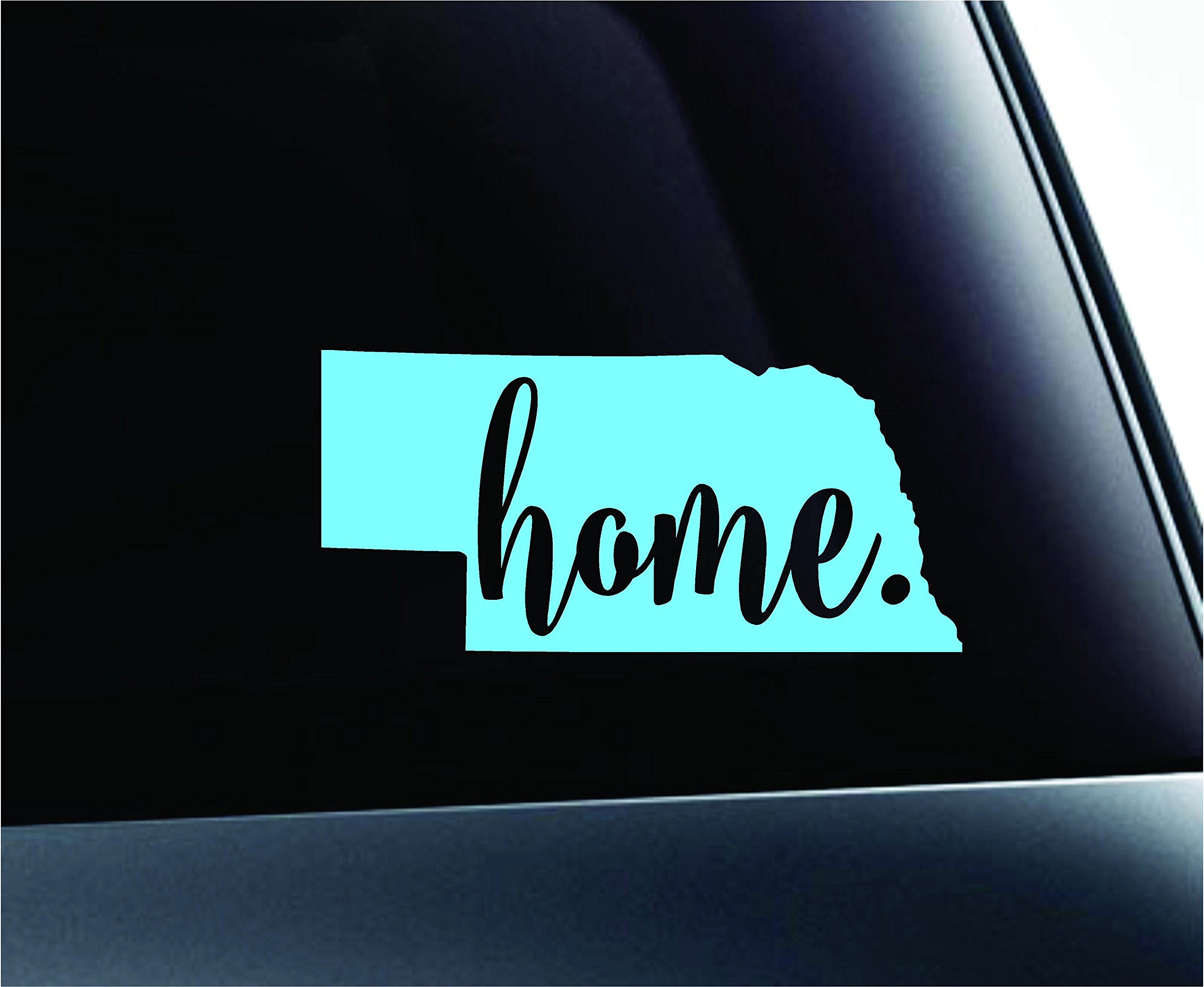 Nebraska State Lincoln Sticker Decal for Car, Laptop - Mint Green