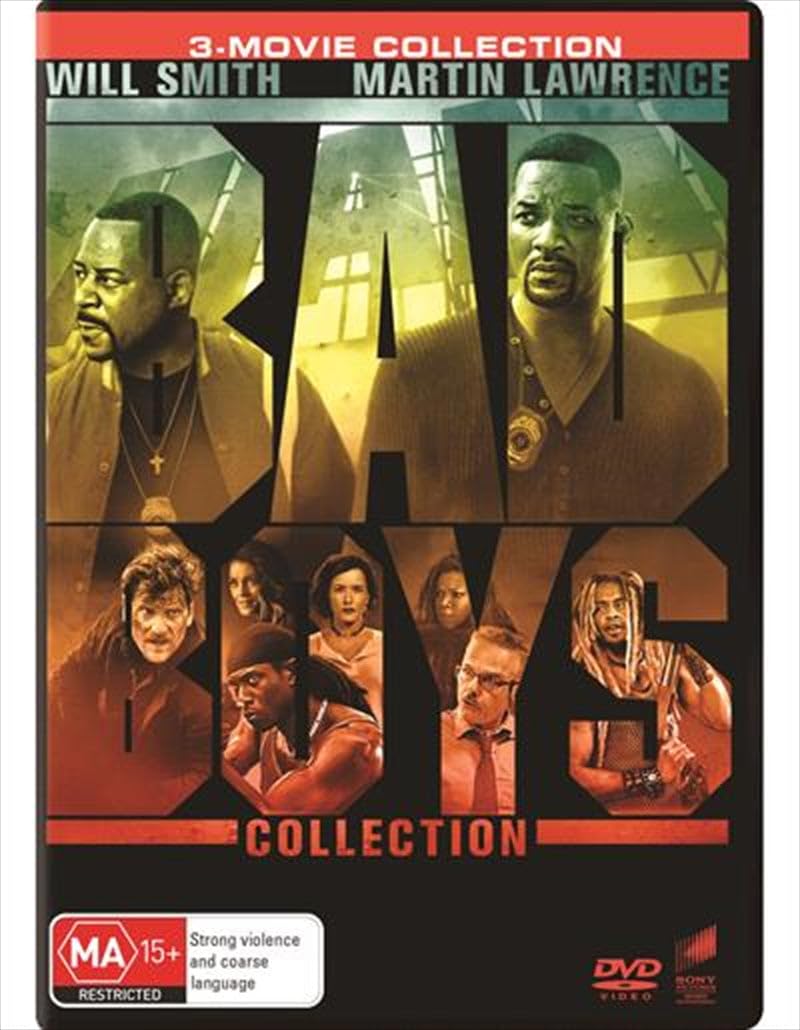 Bad Boys 3-Movie Franchise Pack DVD Set (Bad Boys 1995, Bad Boys II, Bad Boys for Life) - Action Comedy Film Collection for Movie Nights & Home Entertainment