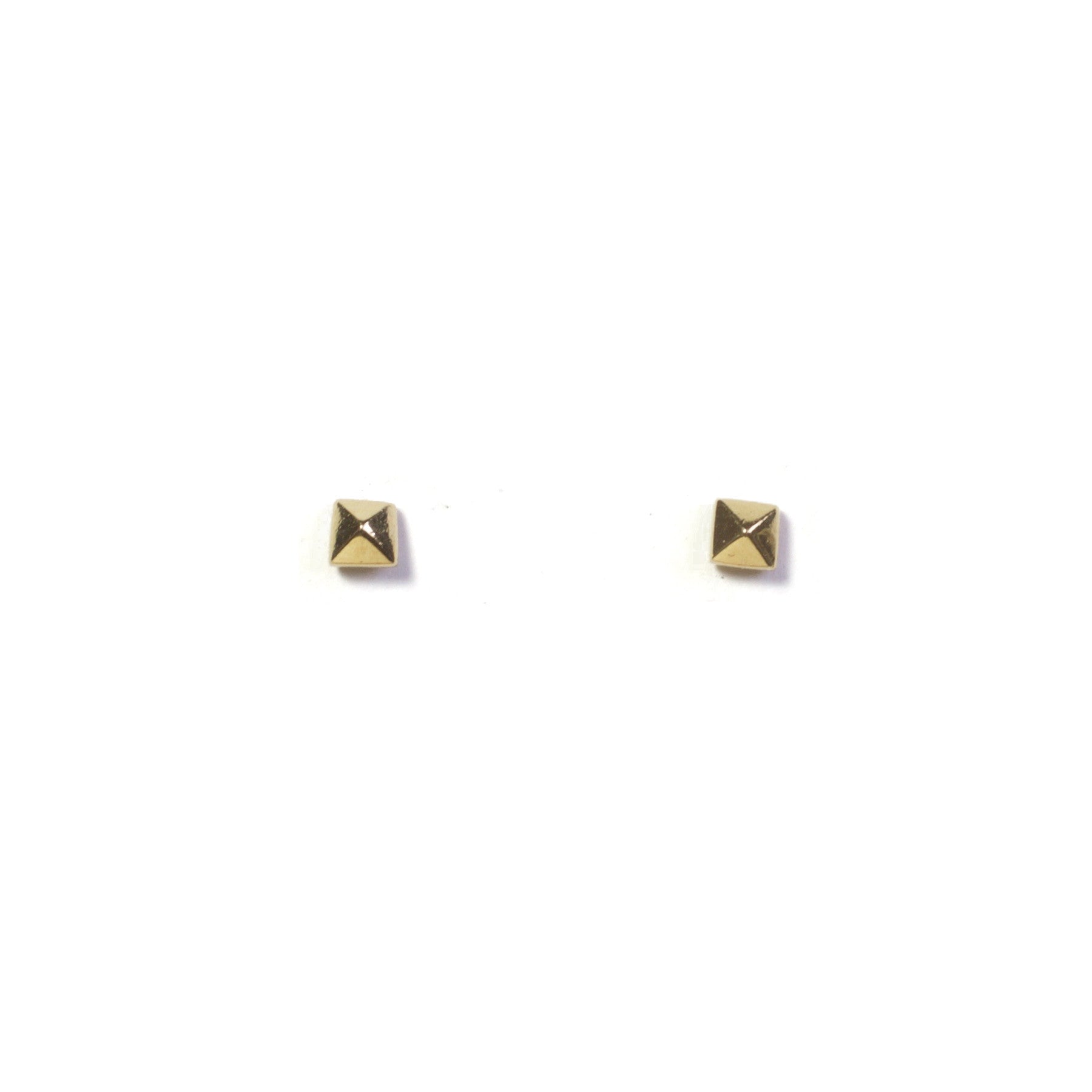 Tiny Pyramid Stud Earrings for Women - Minimalist Gold & Silver Small Stud Earrings for Daily Wear | Perfect for Work, Parties & Gifts