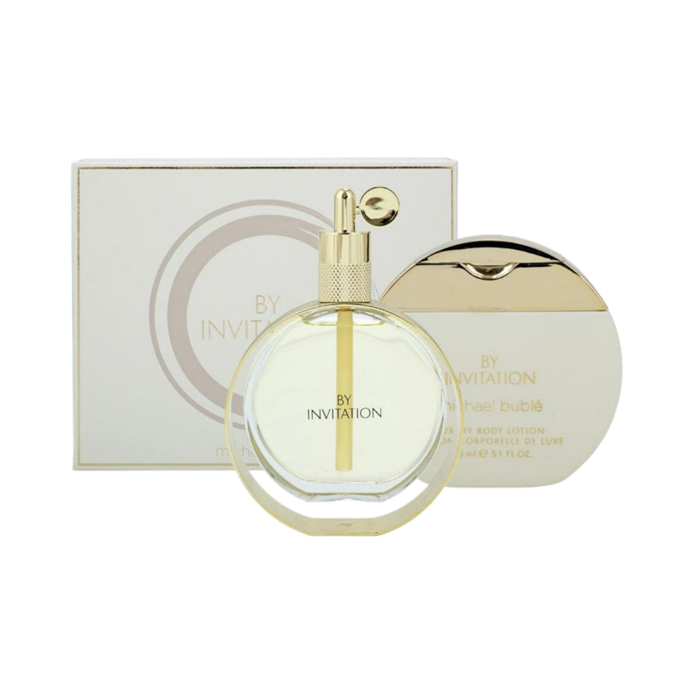 By Invitation 2 Piece Eau De Parfum Gift Set - 100ml Luxury Women's Perfume for Romantic Dates & Special Occasions