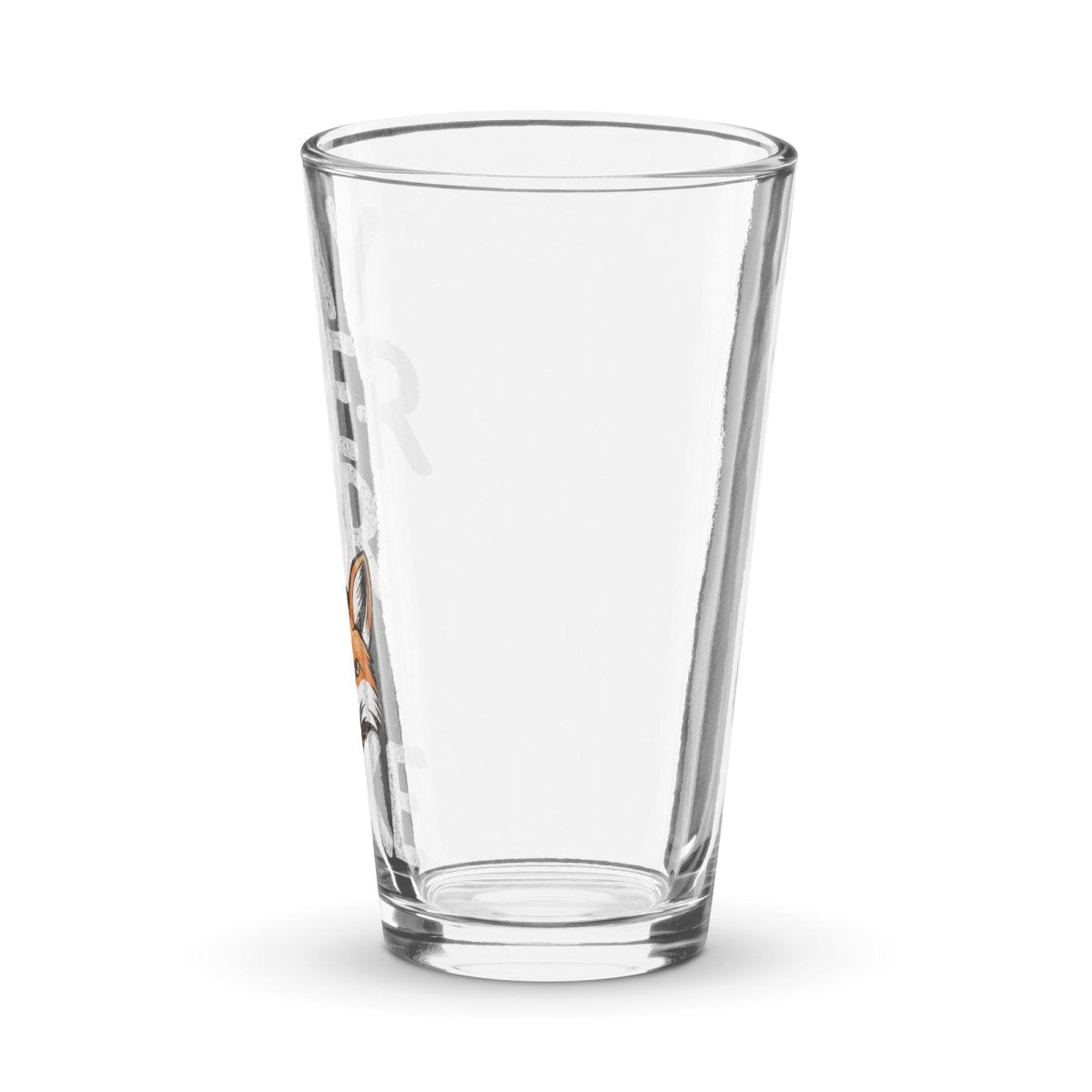 Funny Sober Pint Glass - 16 oz Stay Sober for Fox Sake Drinking Glass for Alcohol-Free Beer, Mocktails & Recovery Support - Perfect for AA Meetings, Sober Parties & Gift Giving
