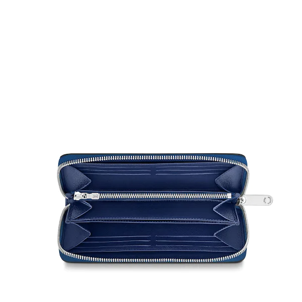Authentic Louis Vuitton Escale Blue Zippy Wallet - Luxury Compact Zip Around Coin Purse for Women - Perfect for Travel, Everyday Use & Gift Giving