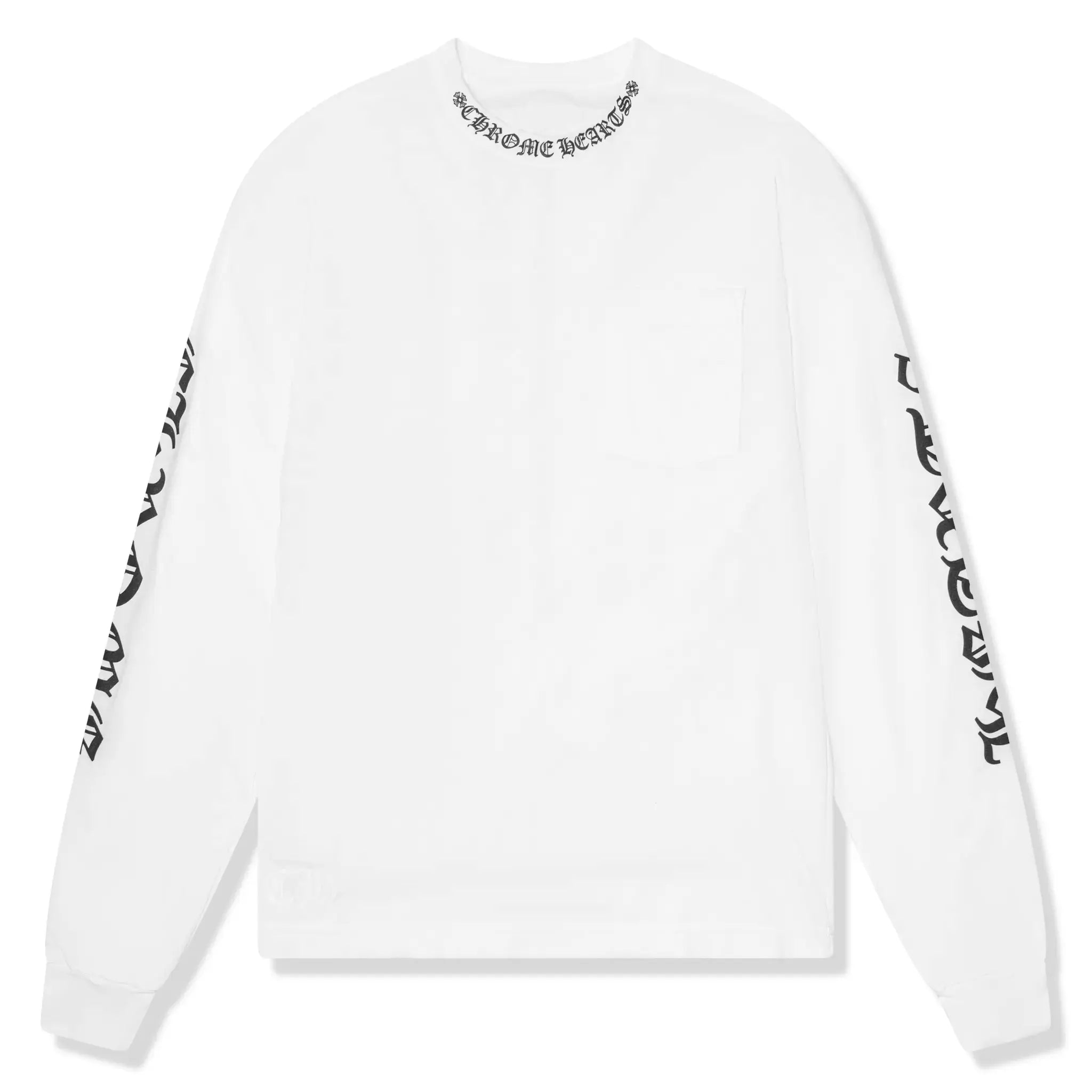 Chrome Hearts Logo Long Sleeve White T-Shirt for Men & Women - Stylish Streetwear for Casual Outfits & Everyday Wear