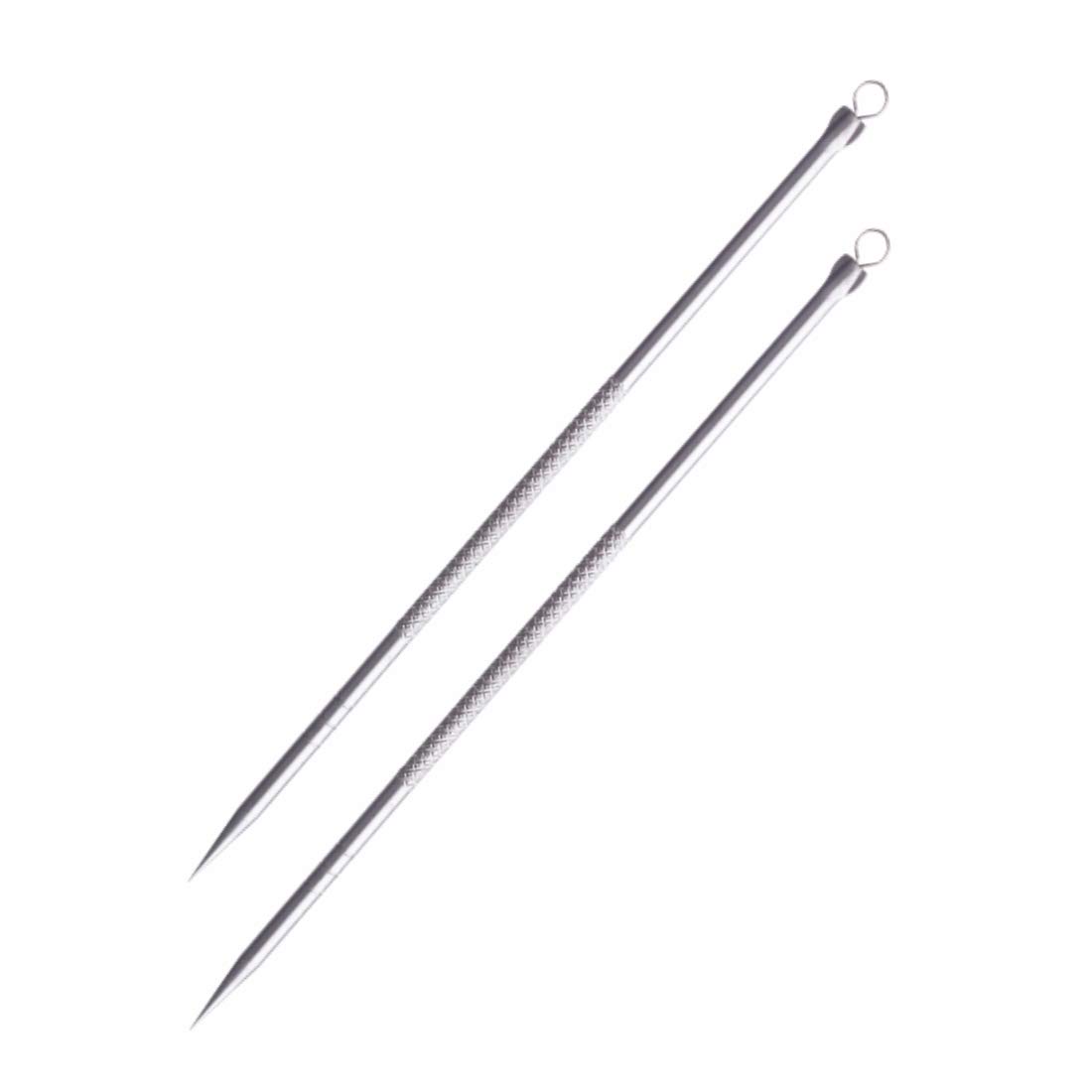 Professional GUBB Pimple & Blackhead Remover Tool Set - 2 Pack Stainless Steel Comedone Extractors for Acne, Whitehead & Blemish Care | Perfect for Home Facial, Spa & Skin Care Routine