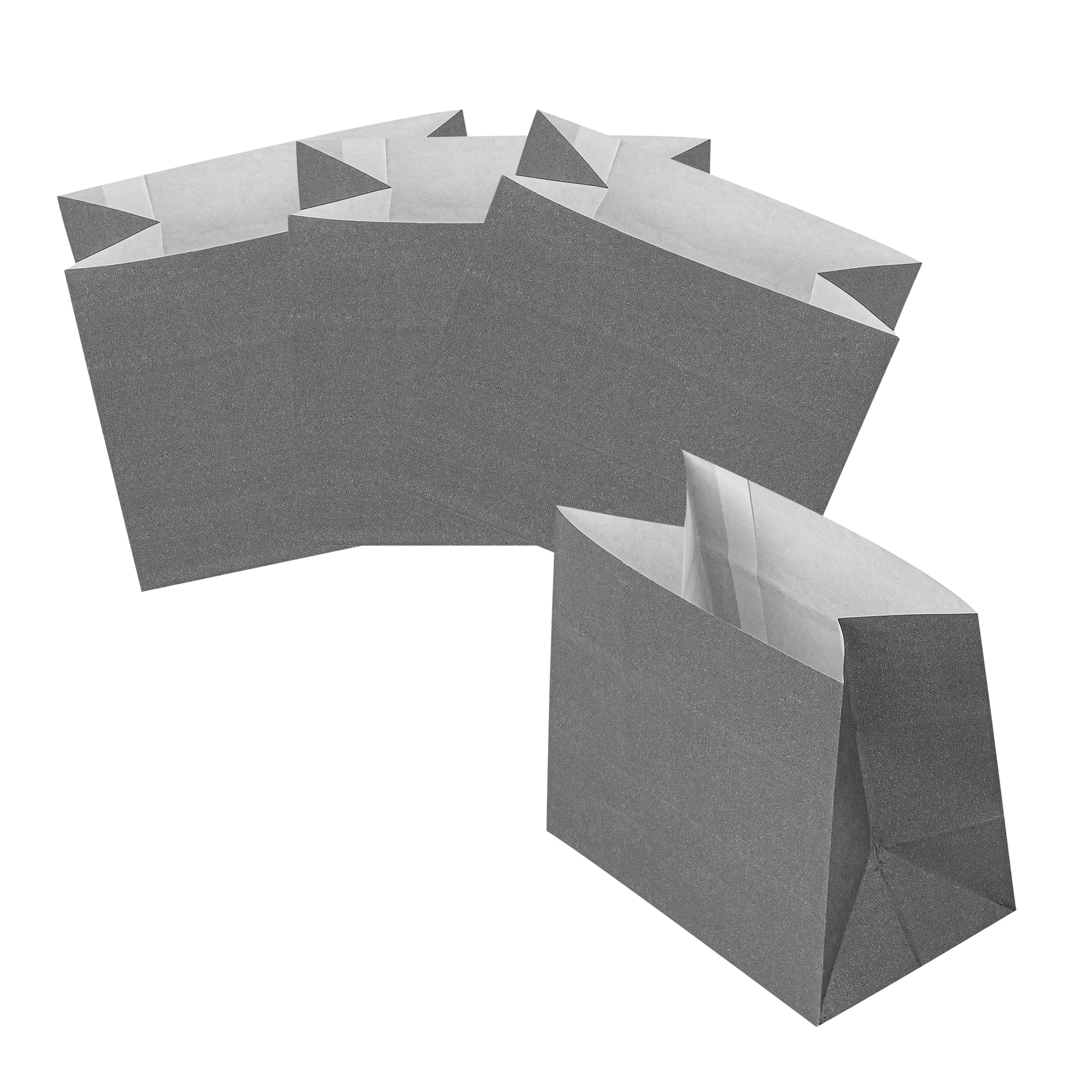 Premium Gray Paper Snack Bags 4.25