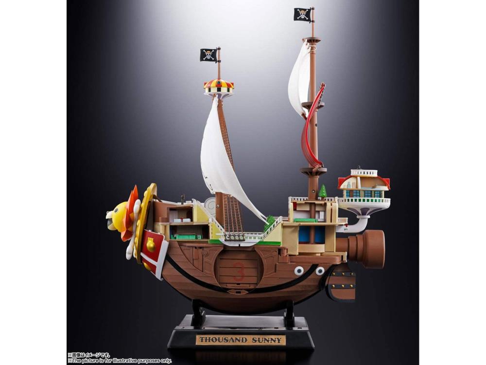 Bandai Chogokin Thousand Sunny One Piece Ship Model - Premium Collectible Anime Figure for Fans | Perfect for Display, Gifts, and Anime Collections