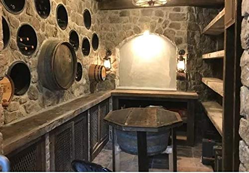 Rustic Wall Sconce Lantern Set of 2 - Farmhouse Wall Light Fixtures with Glass Globe, Hardwired Electric Lantern for Indoor/Outdoor Use - Black Finish - Perfect for Porch, Patio, Entryway & Bedroom Lighting