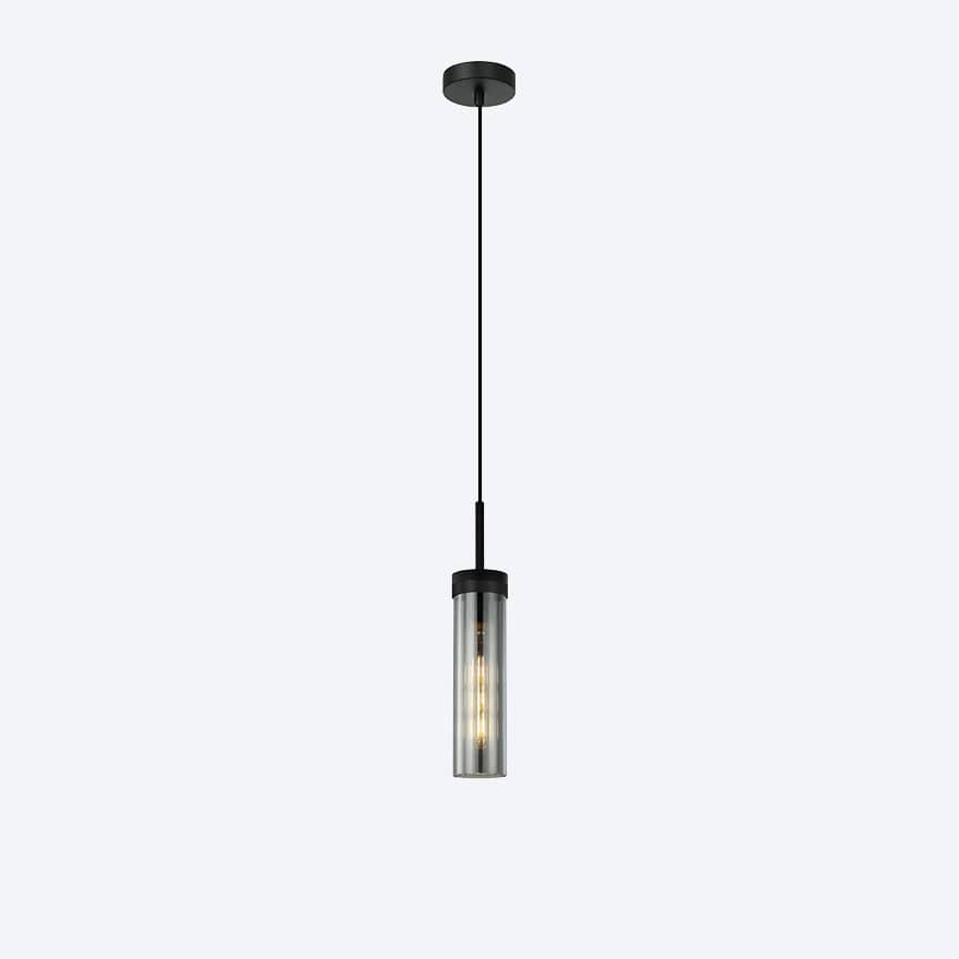 Georgia Glass Ribbed Pendant Light - Elegant Handmade Glass Ceiling Fixture for Dining Room, Kitchen Island & Bedroom Lighting