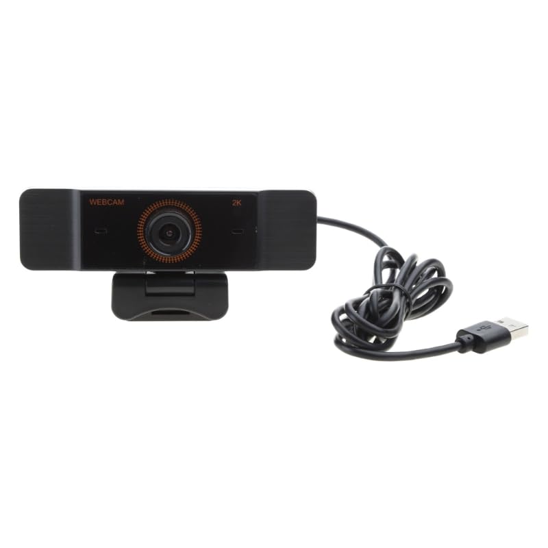 Myazs USB Desktop Computer Webcam - 2K Video Calling, 1080p Camera for Desktop or Laptop, Ideal for Online Meetings, Streaming, and Video Conferencing