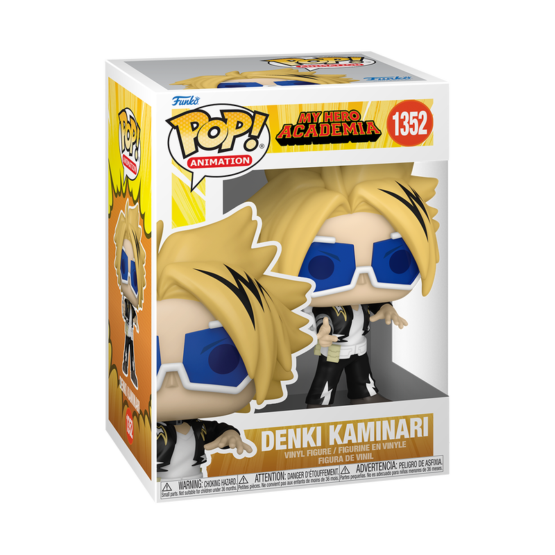 Denki Kaminari Funko Pop! Vinyl Figure - My Hero Academia Anime Collectible #1352 with Protector Case - Perfect for Display, Gifts, and Anime Fans Collection