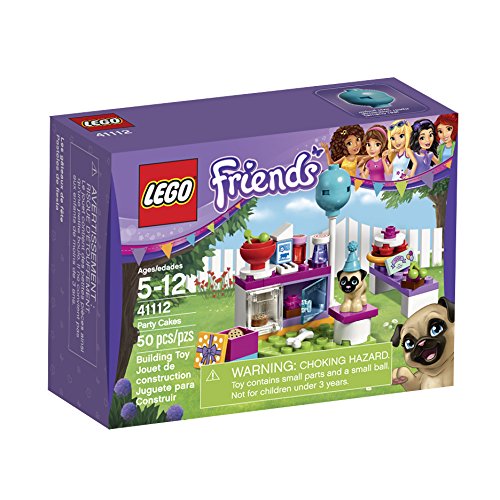 LEGO Friends Party Cakes Building Toy Set - 50 Pieces for Creative Play, Birthday Party Decorations & Kids STEM Learning Activities