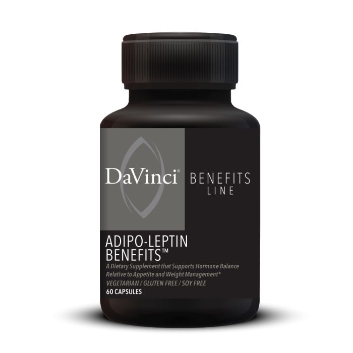 Davinci Labs Adipo Leptin Benefits™ - 60 Capsules for Weight Management & Metabolism Support - Ideal for Healthy Lifestyle & Wellness Routine