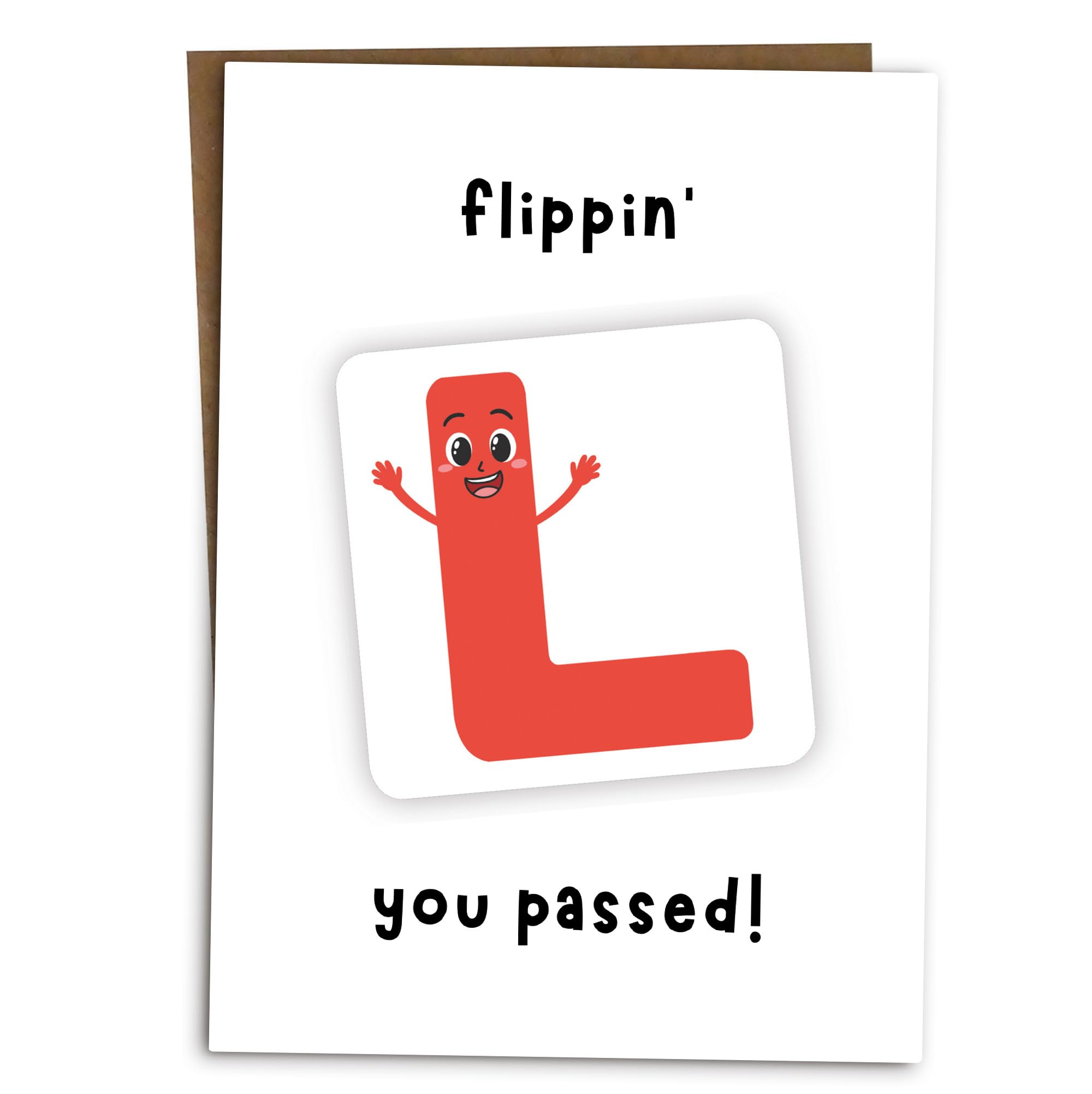 BYANIKA A6 Driving Test Pass Card - Congratulations on Passing Your Driving Exam - Perfect Gift for New Drivers - Ideal for Son, Daughter, Brother, Sister - Celebrate Success with This Motivational Card (Great for Graduation Parties & License Celebrations)