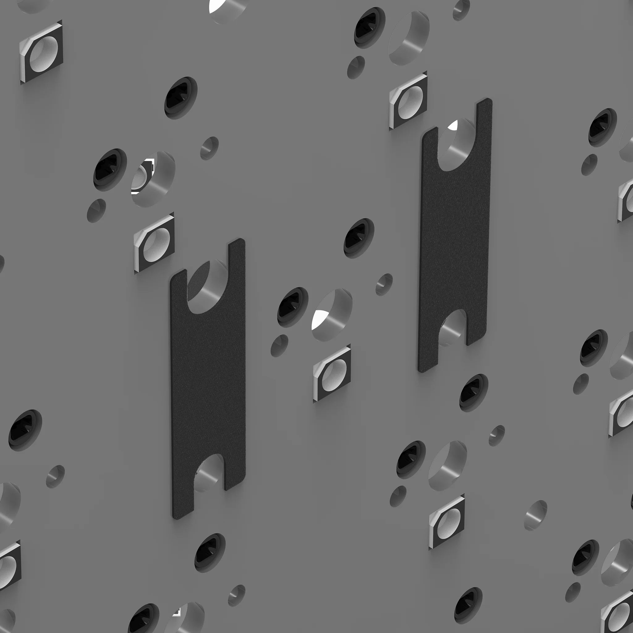 KBDfans Stabilizers Foam Sticker (20Pcs) - Reduce Keyboard Rattle & Improve Sound Dampening for Mechanical Keyboards | Perfect for DIY Keyboard Mods & Custom Builds