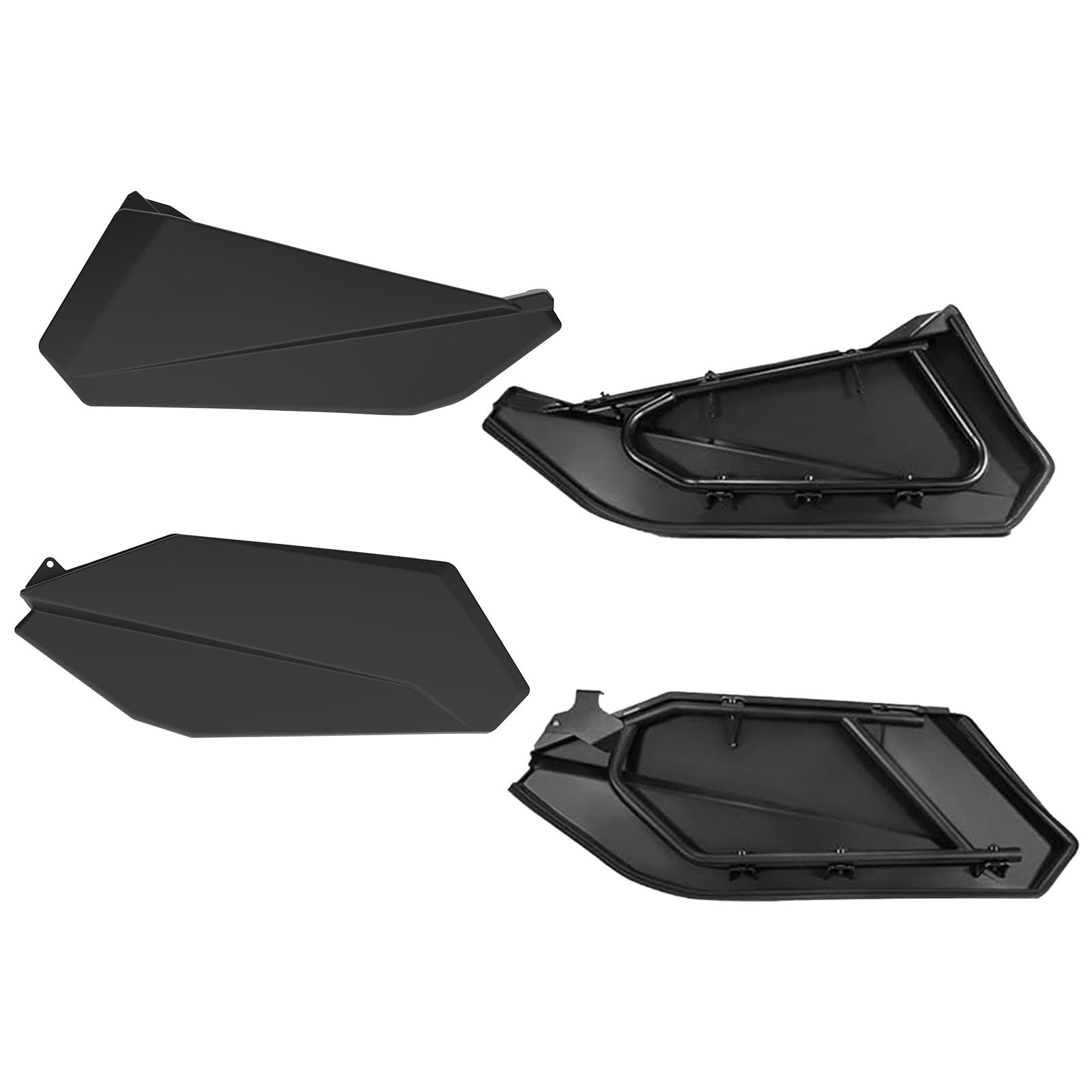 X3 Lower Door Panels & Inserts with Metal Frame - Compatible with Can Am Maverick X3 MAX XRS/R TURBO/XDS TURBO (2017-2025) - Durable Off-Road Accessories for Front & Rear Doors (4-Piece Set) - Perfect for Trail Riding, Dune Bashing & UTV Adventures