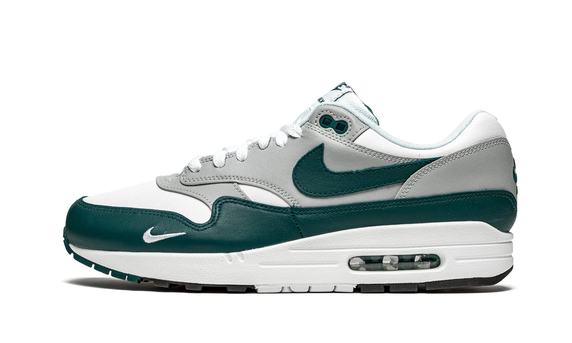 Nike Men's Air Max 1 Lv8 Sneakers - Dark Teal Green & White Running Shoes Size 10 | Comfortable Athletic Footwear for Jogging, Gym Workouts & Casual Wear