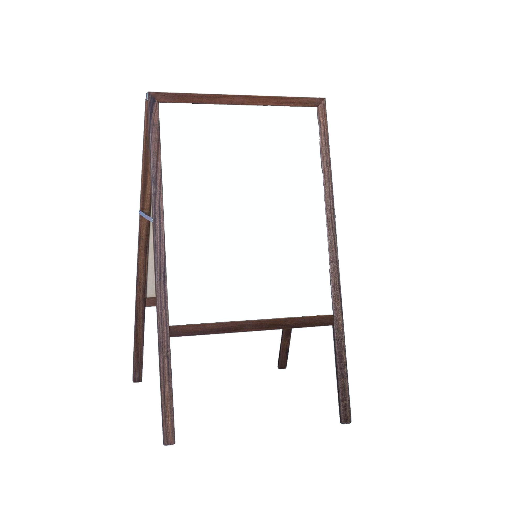 Flipside Products Marquee Easel - Stained Hardwood White & Black Dry Erase Board for Menus, Announcements, Sales - Perfect for Restaurants, Coffee Shops, Events & Retail Stores