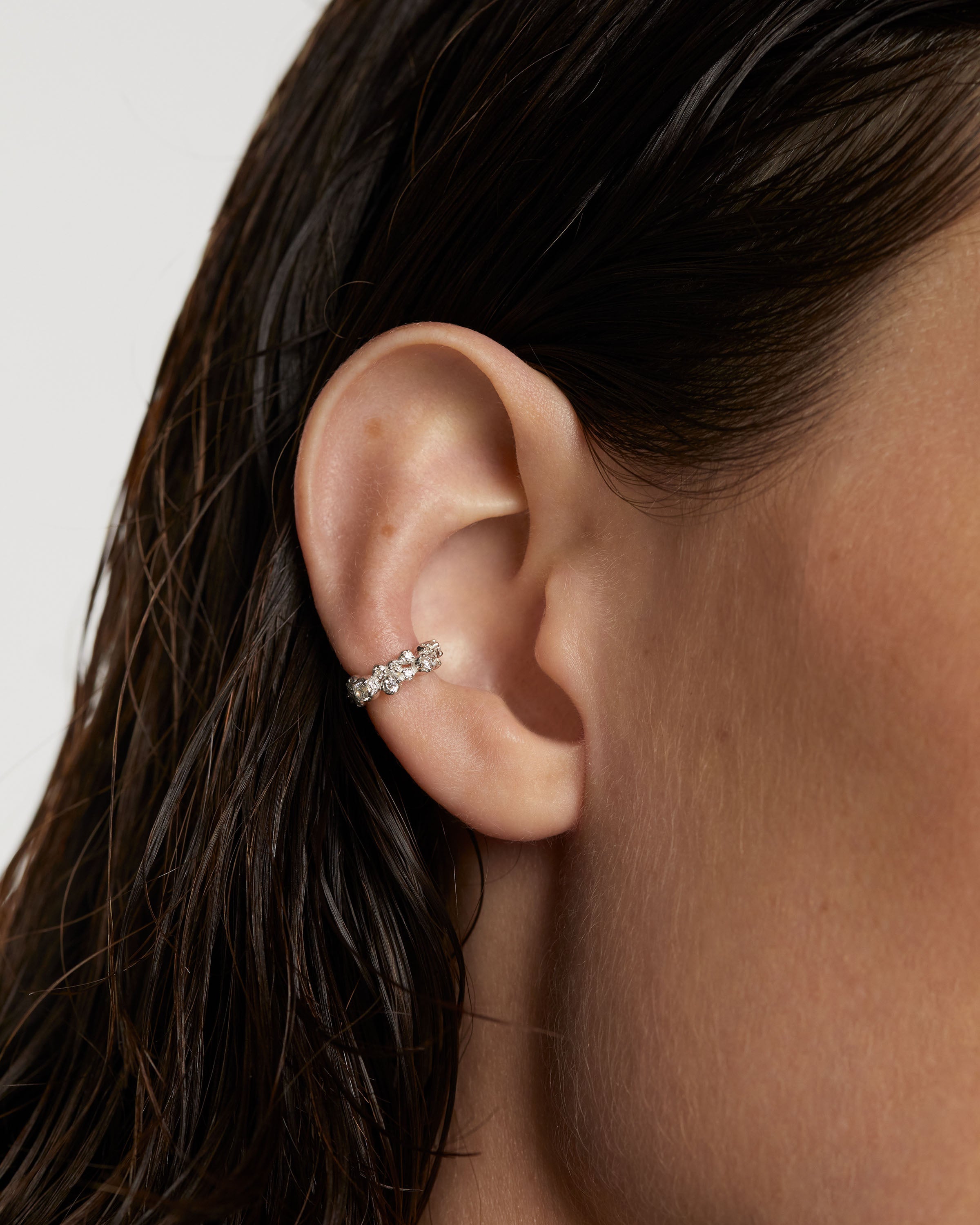 Elegant Silver Bubble Ear Cuff - Trendy Cartilage Earring for Women - Perfect for Parties, Weddings & Everyday Wear